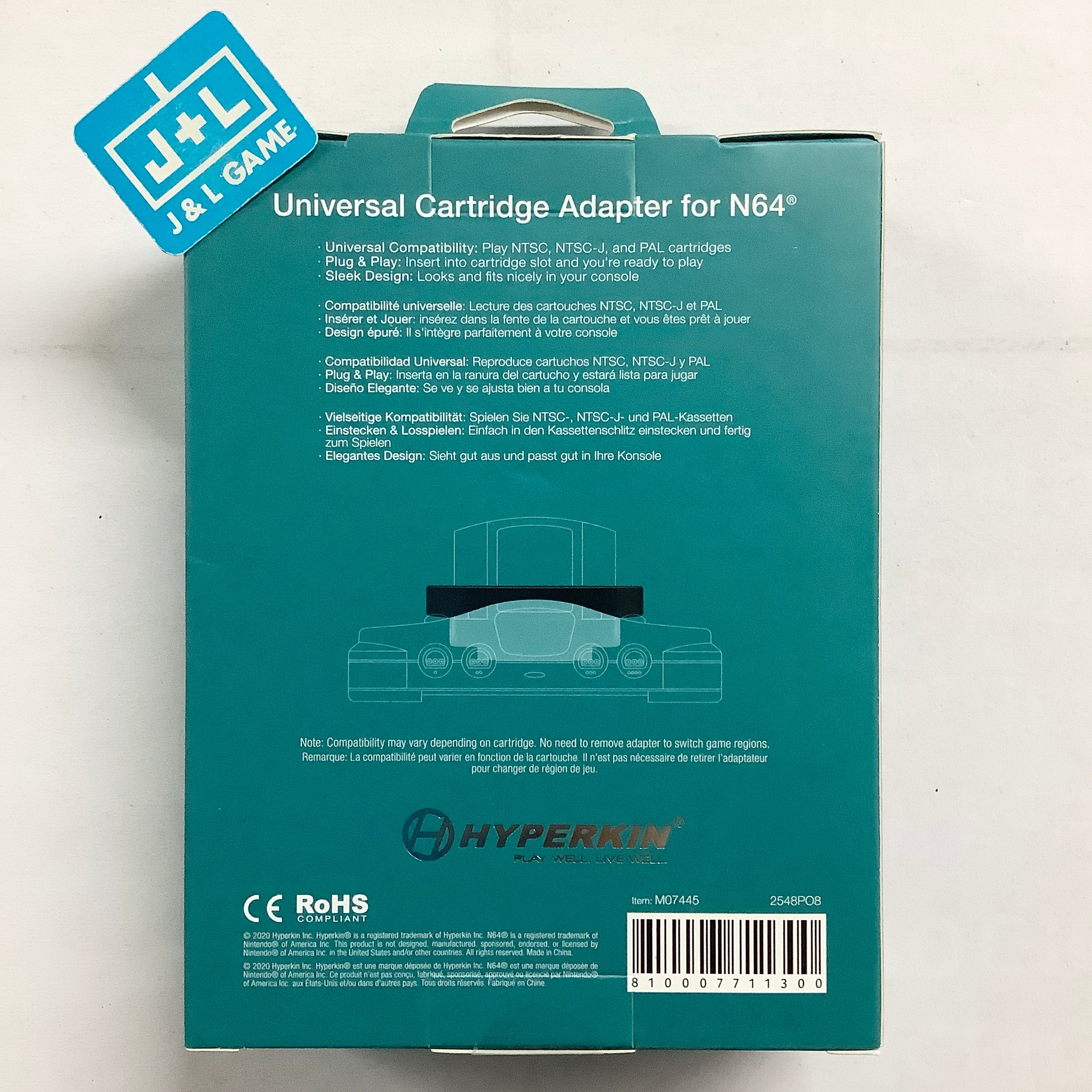 Hyperkin Hyperconvert: Universal Cartridge Adapter for N64 - (N64) Nintendo 64 Accessories Hyperkin   