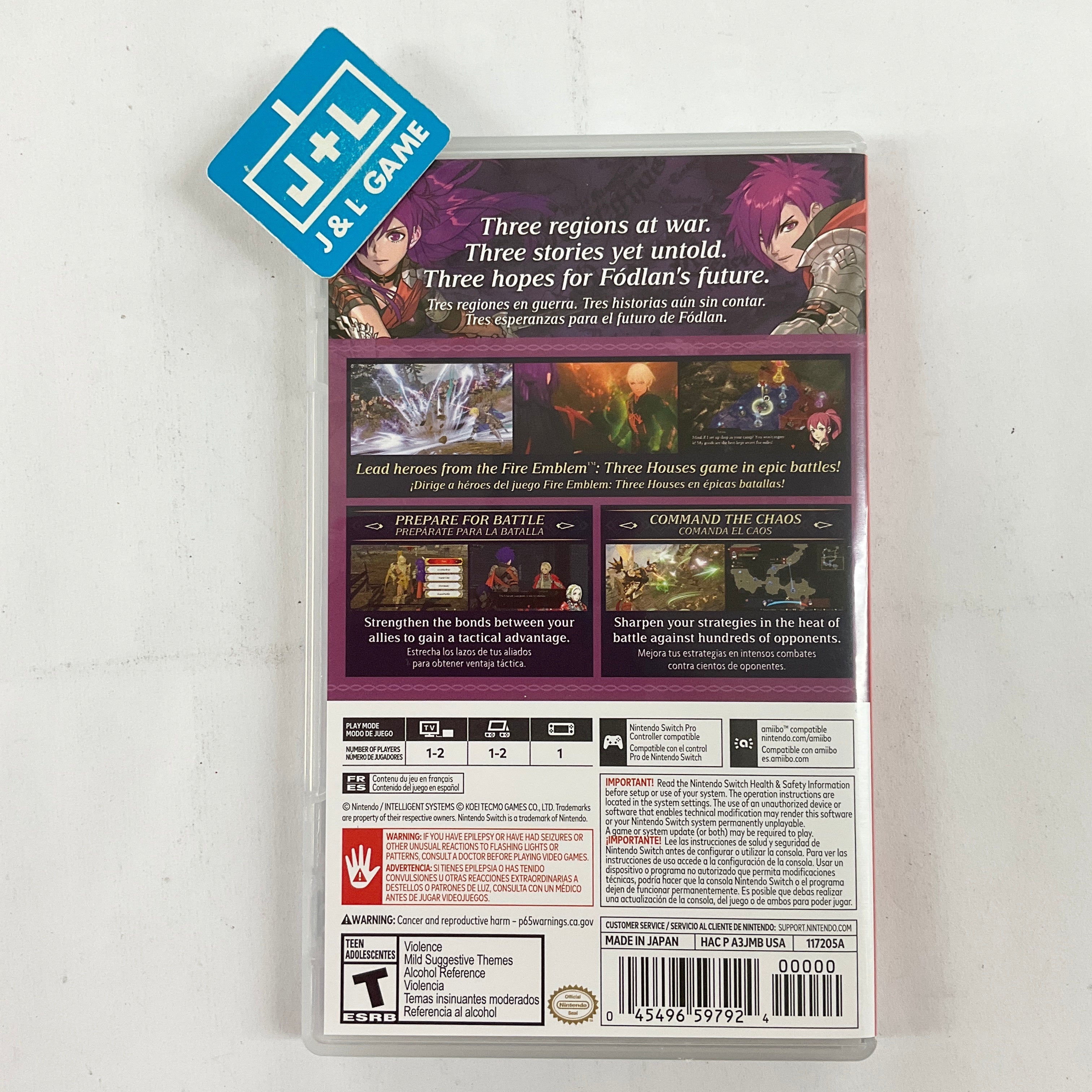 Fire Emblem Warriors: Three Hopes - (NSW) Nintendo Switch [Pre-Owned] Video Games Nintendo   