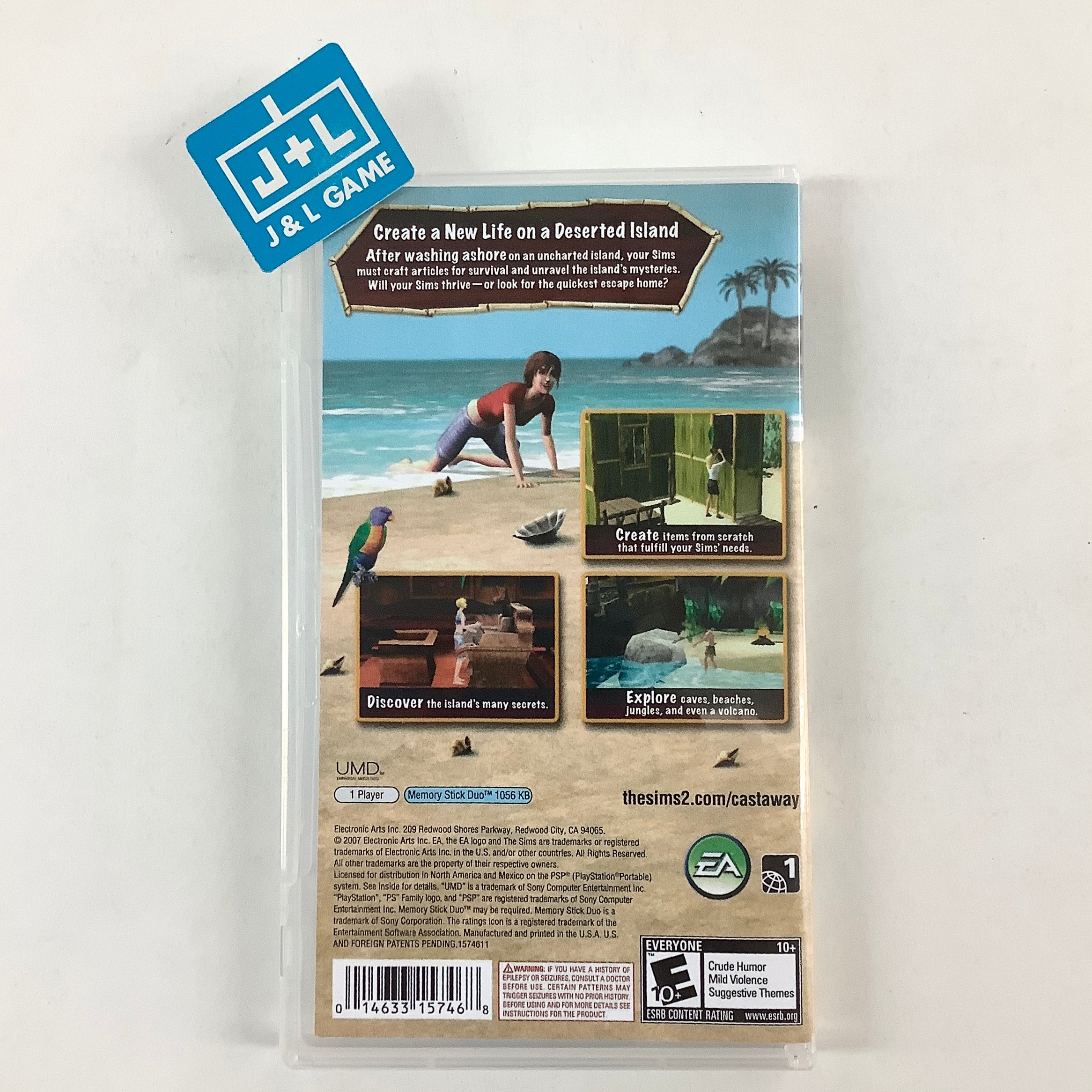 The Sims 2: Castaway - Sony PSP [Pre-Owned] Video Games Electronic Arts   