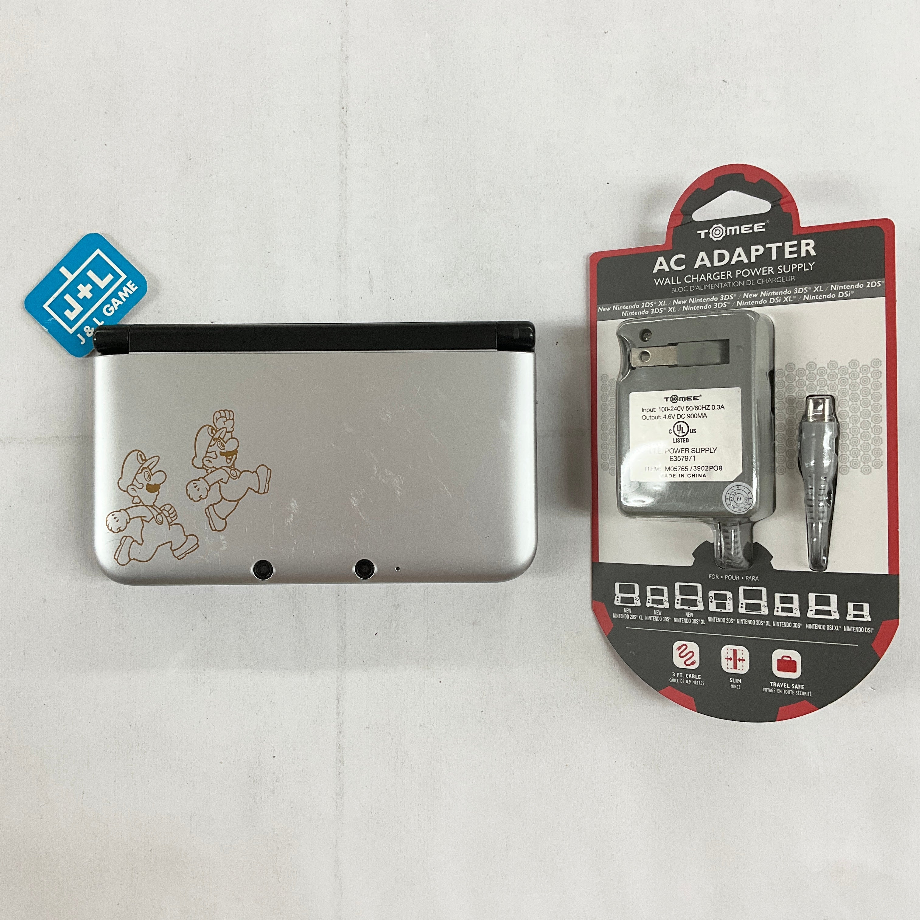 Nintendo 3DS XL Console (Silver Mario & Luigi) - Nintendo 3DS [Pre-Owned] Consoles Nintendo   