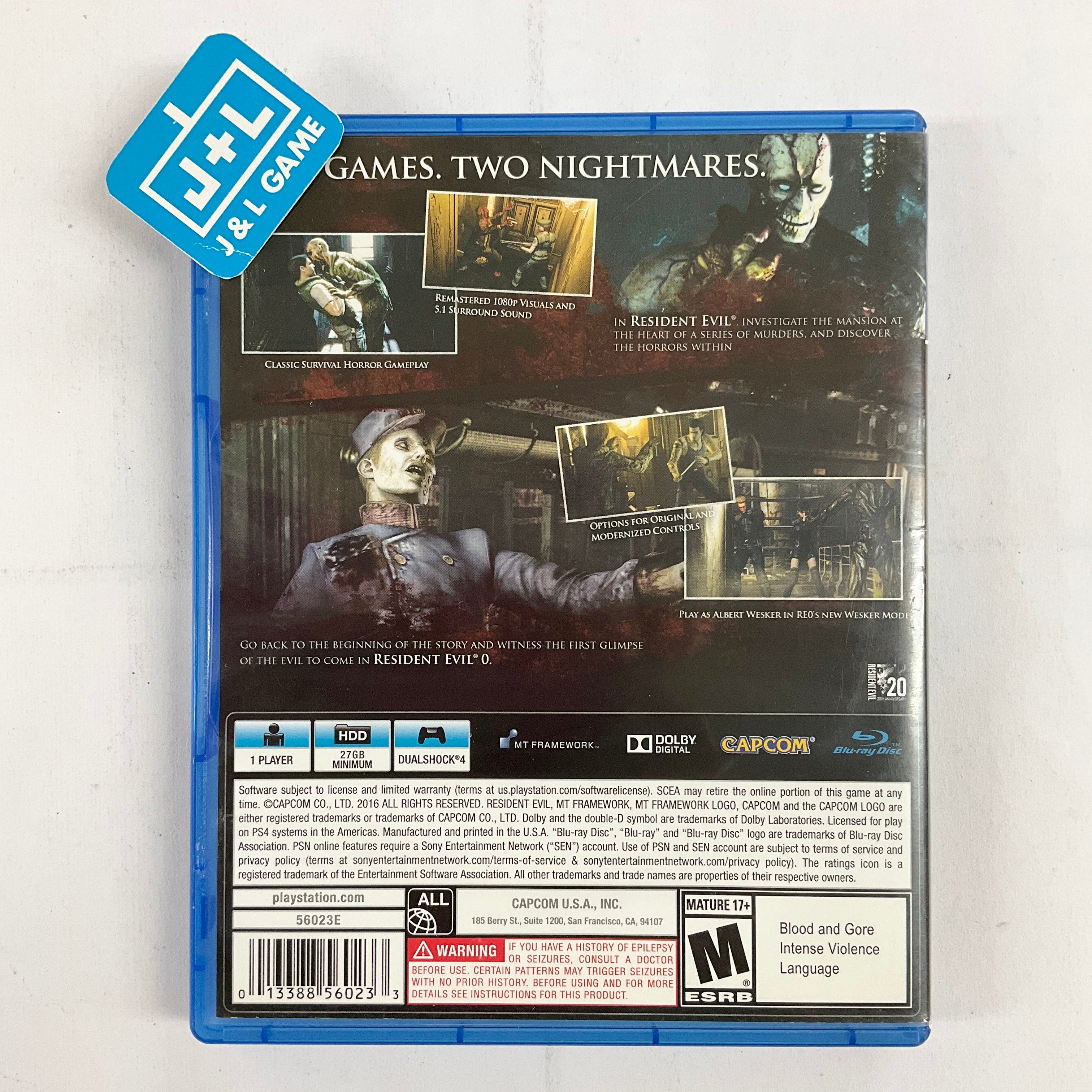 Resident Evil Origins Collection - (PS4) PlayStation 4 [Pre-Owned] Video Games Capcom   