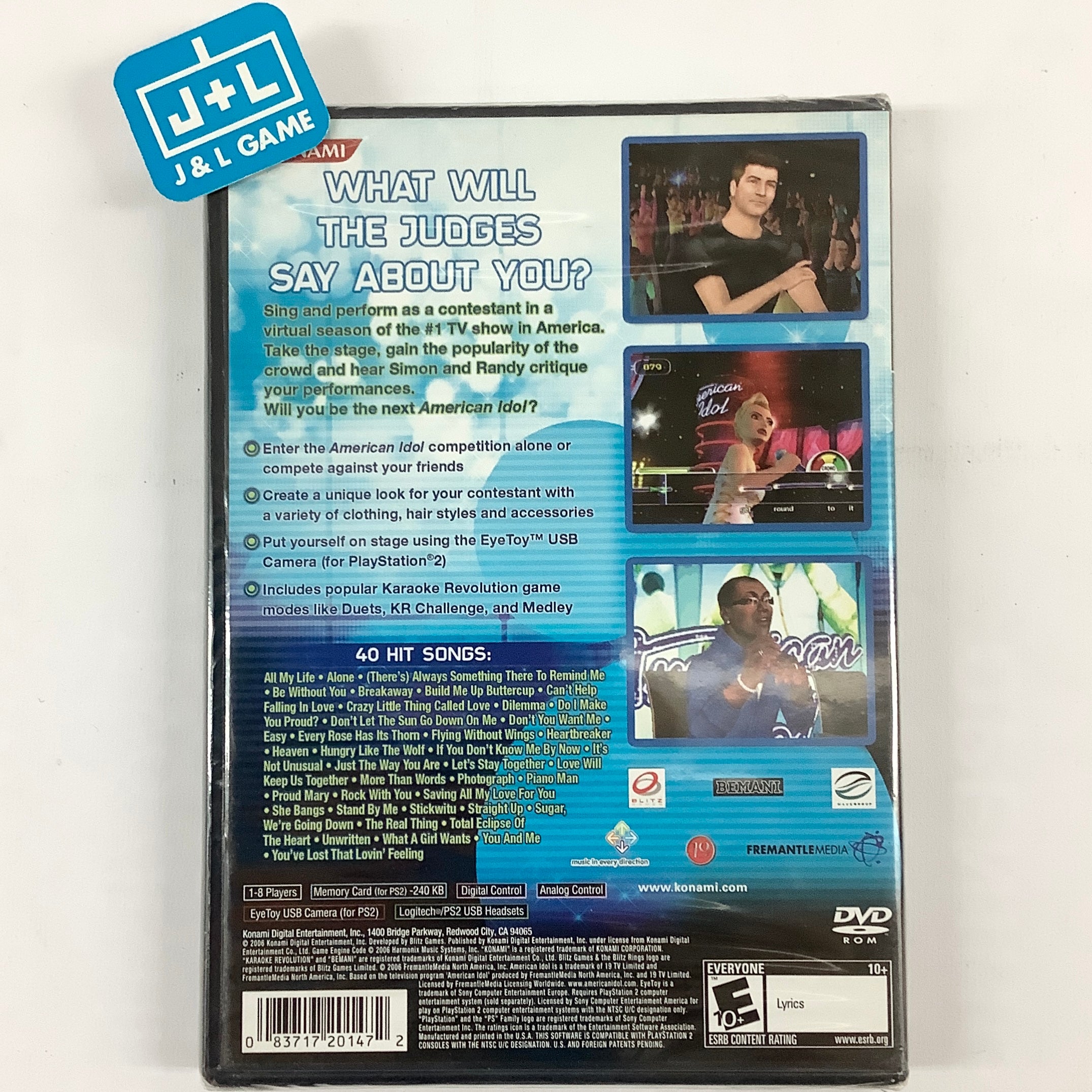 Karaoke Revolution Presents: American Idol - (PS2) PlayStation 2 Video Games Konami   