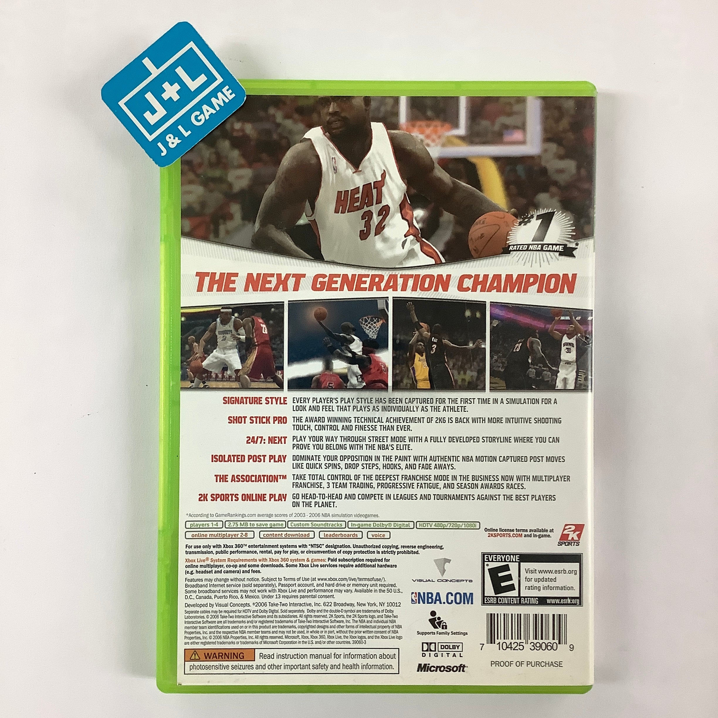 NBA 2K7 - Xbox 360 [Pre-Owned] | J&L Game