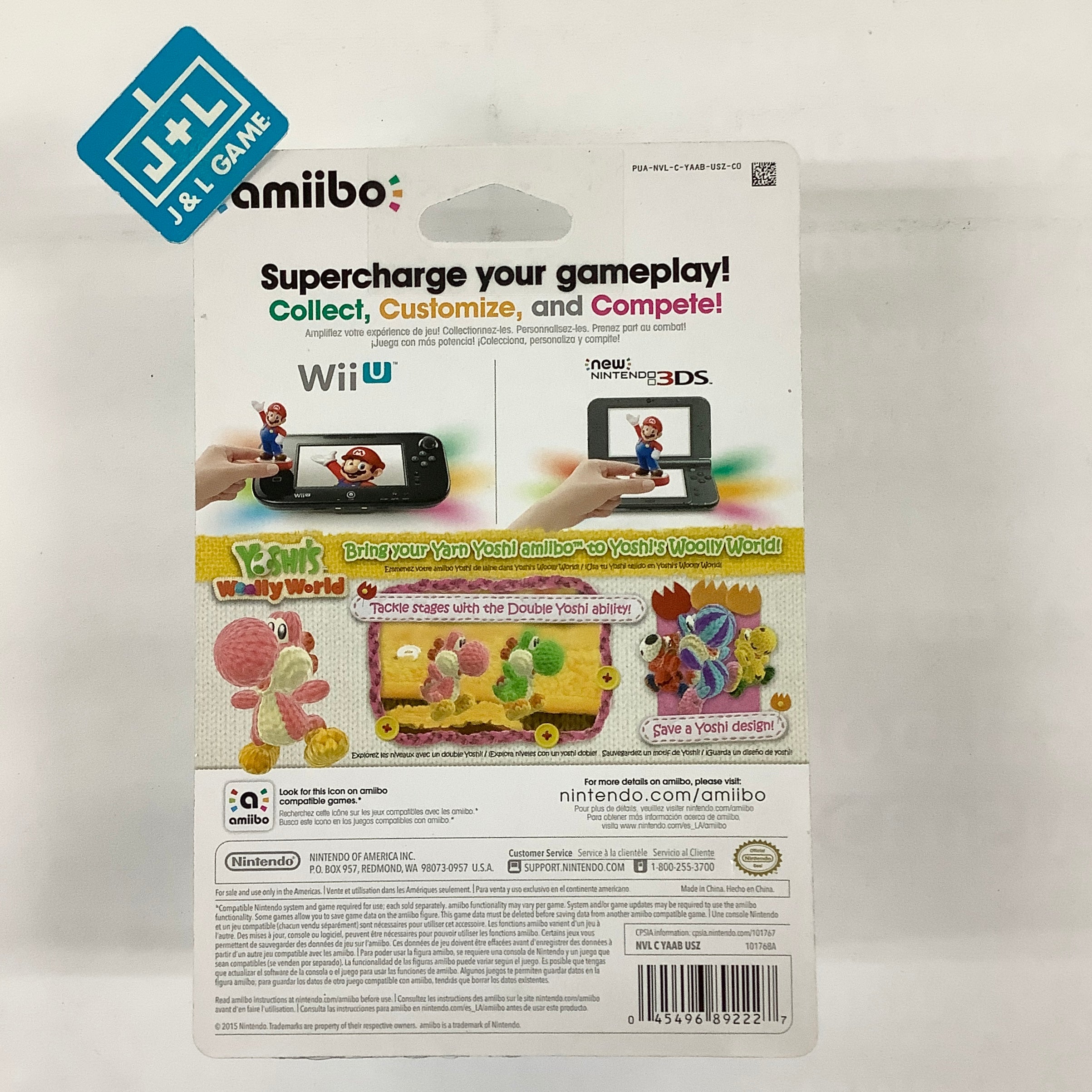 Pink Yarn Yoshi (Yoshi's Woolly World) - Nintendo WiiU Amiibo Amiibo Nintendo   