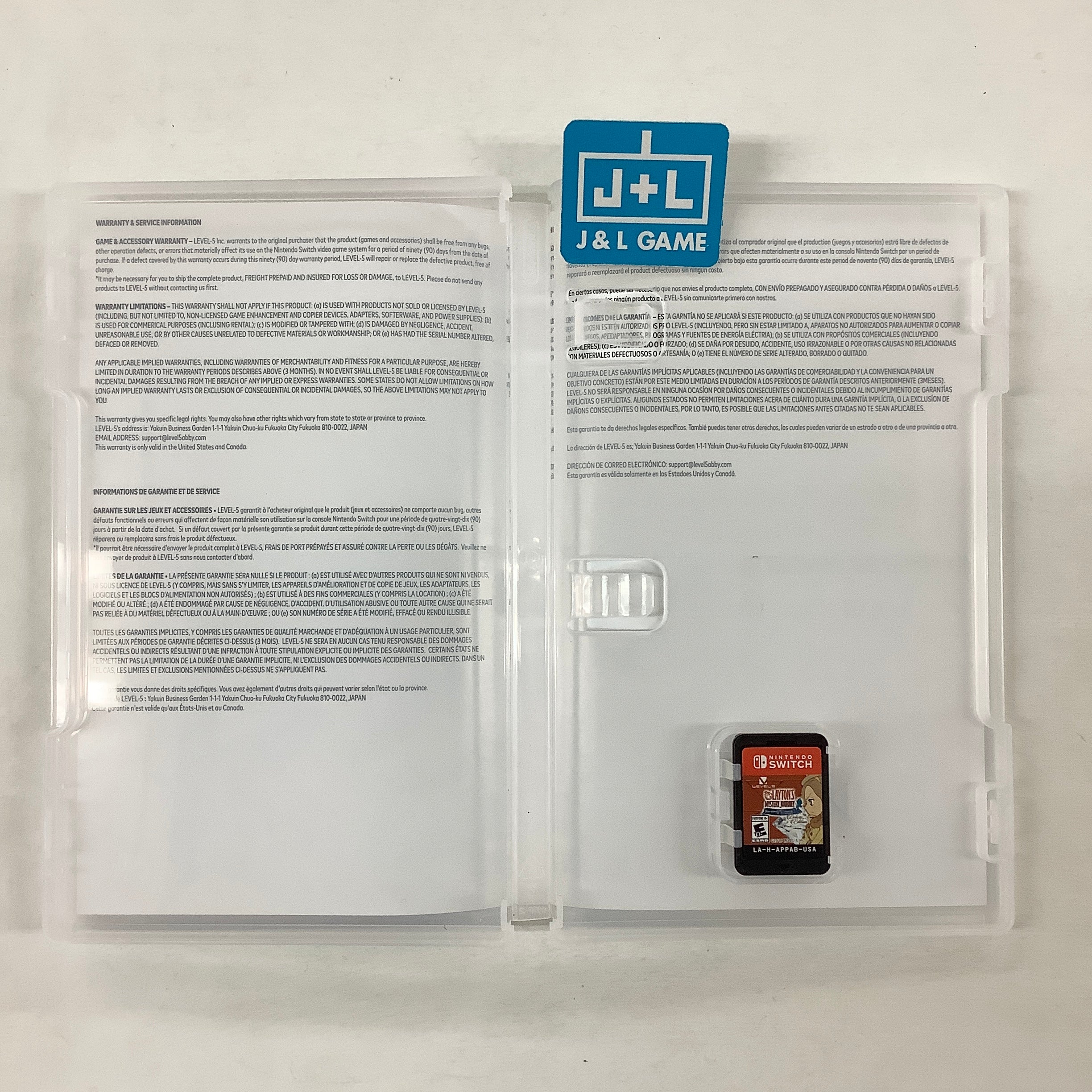 Layton's Mystery Journey: Katrielle and the Millionaires' Conspiracy - Deluxe Edition - (NSW) Nintendo Switch [Pre-Owned] Video Games Level 5   