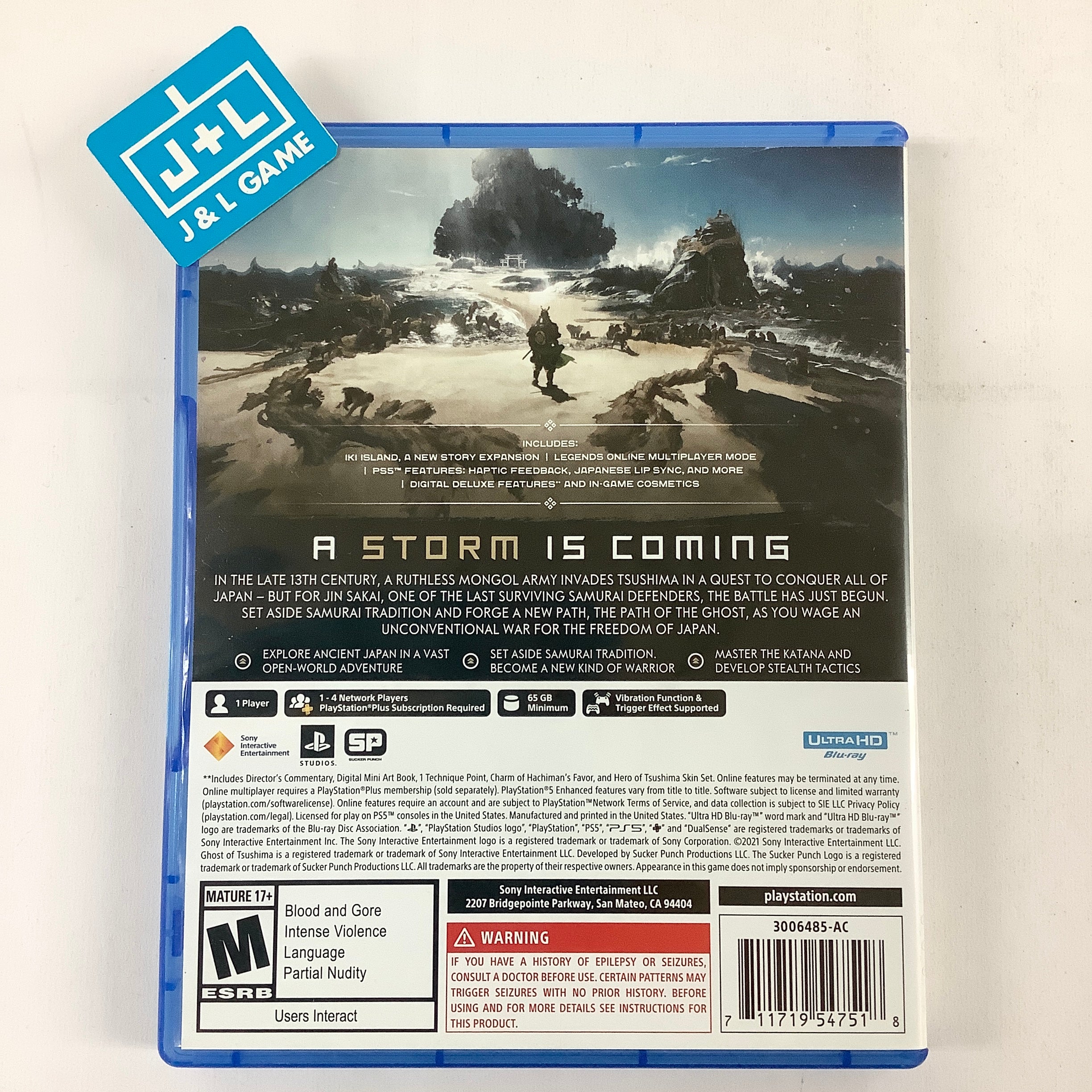 Ghost of Tsushima Director's Cut - (PS5) PlayStation 5 [Pre-Owned] Video Games Sony Interactive Entertainment   