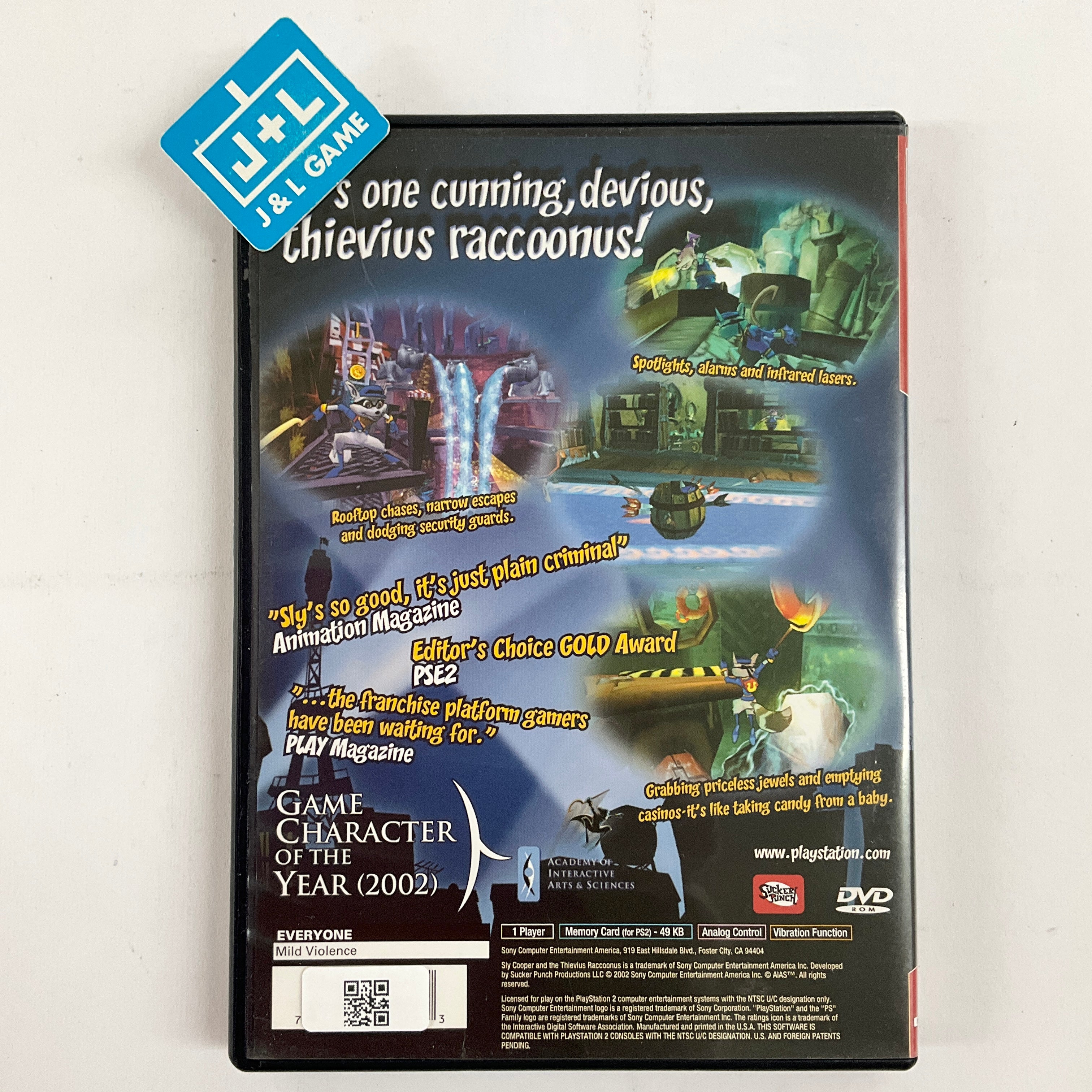 Sly Cooper and the Thievius Raccoonus (Greatest Hits) - (PS2) PlayStation 2 [Pre-Owned] Video Games SCEA   