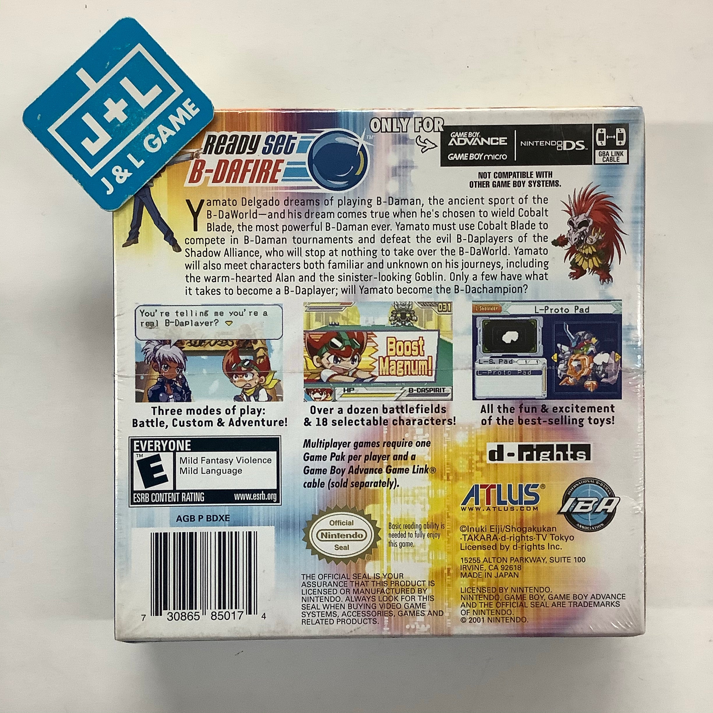 Battle B-Daman - (GBA) Game Boy Advance Video Games Atlus   