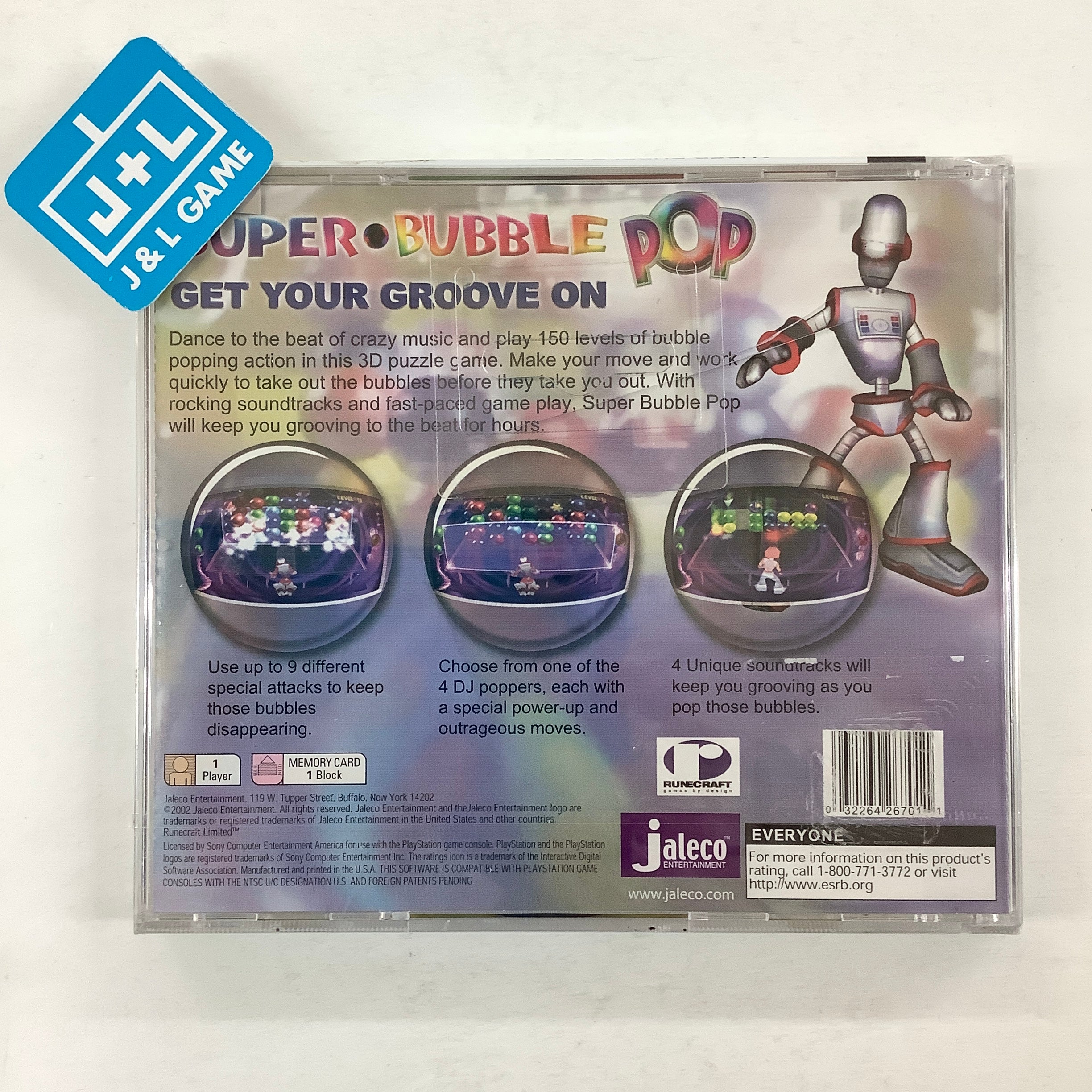 Super Bubble Pop - (PS1) PlayStation 1 Video Games Jaleco Entertainment   