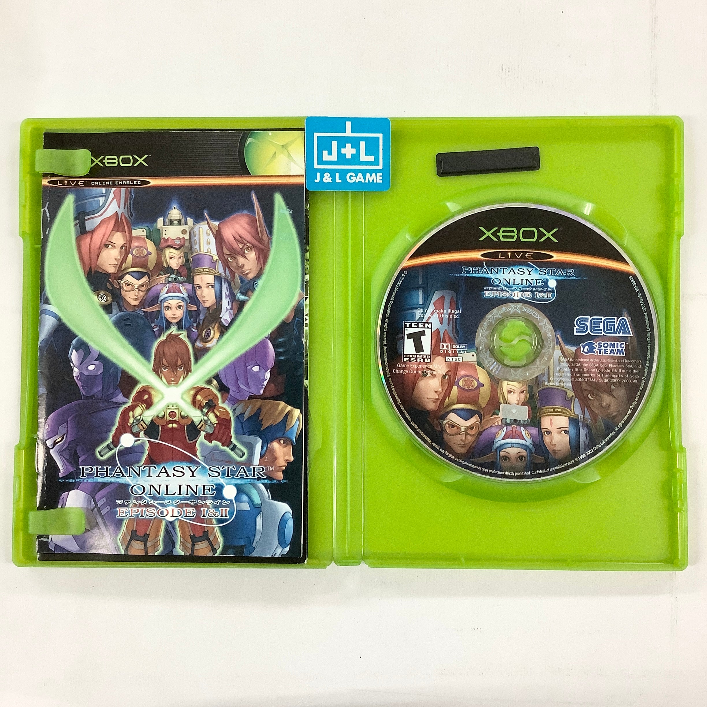 Phantasy Star Online Episode I & II - (XB) Xbox [Pre-Owned] Video Games Microsoft Game Studios   