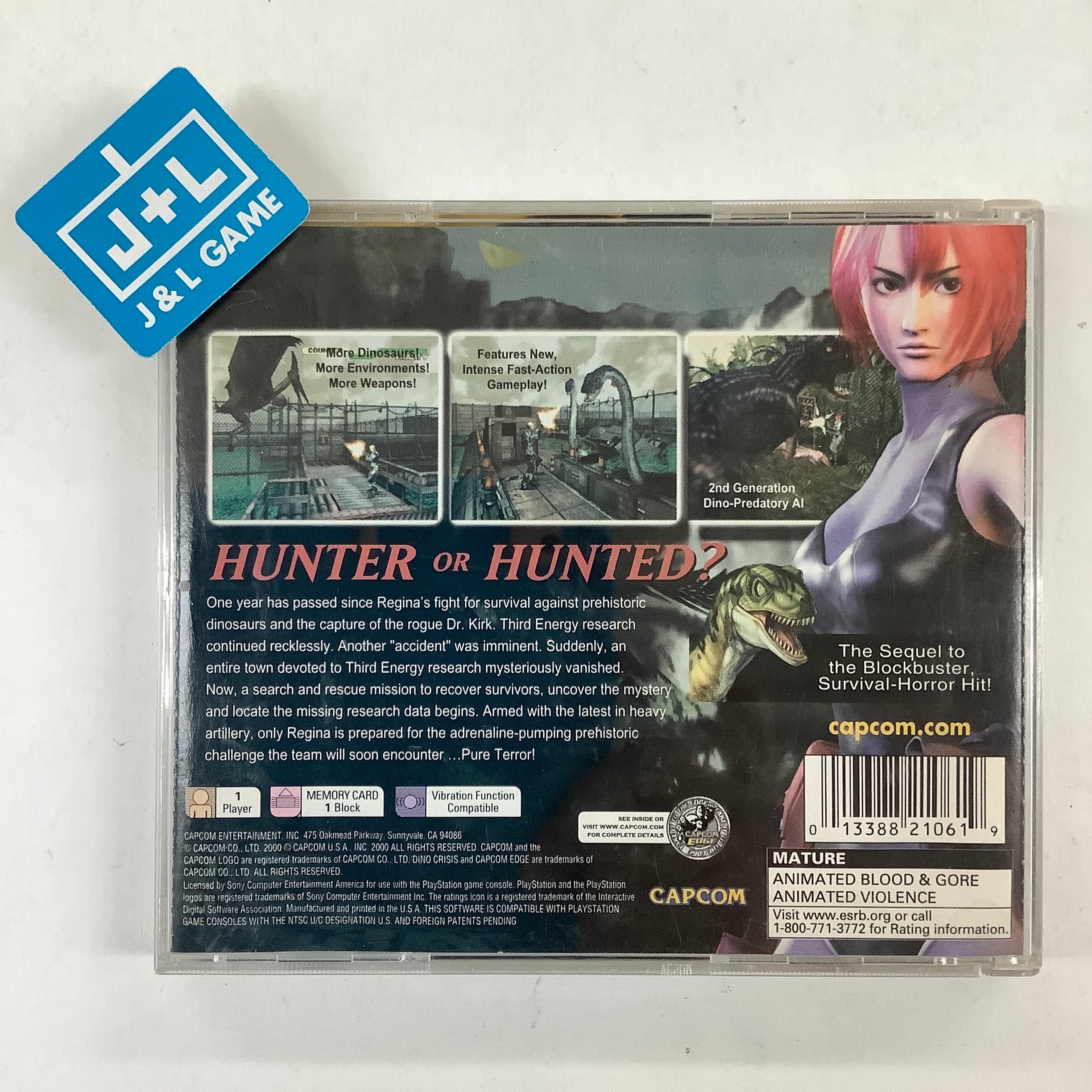 Dino Crisis 2 - (PS1) PlayStation 1 [Pre-Owned] Video Games Capcom   