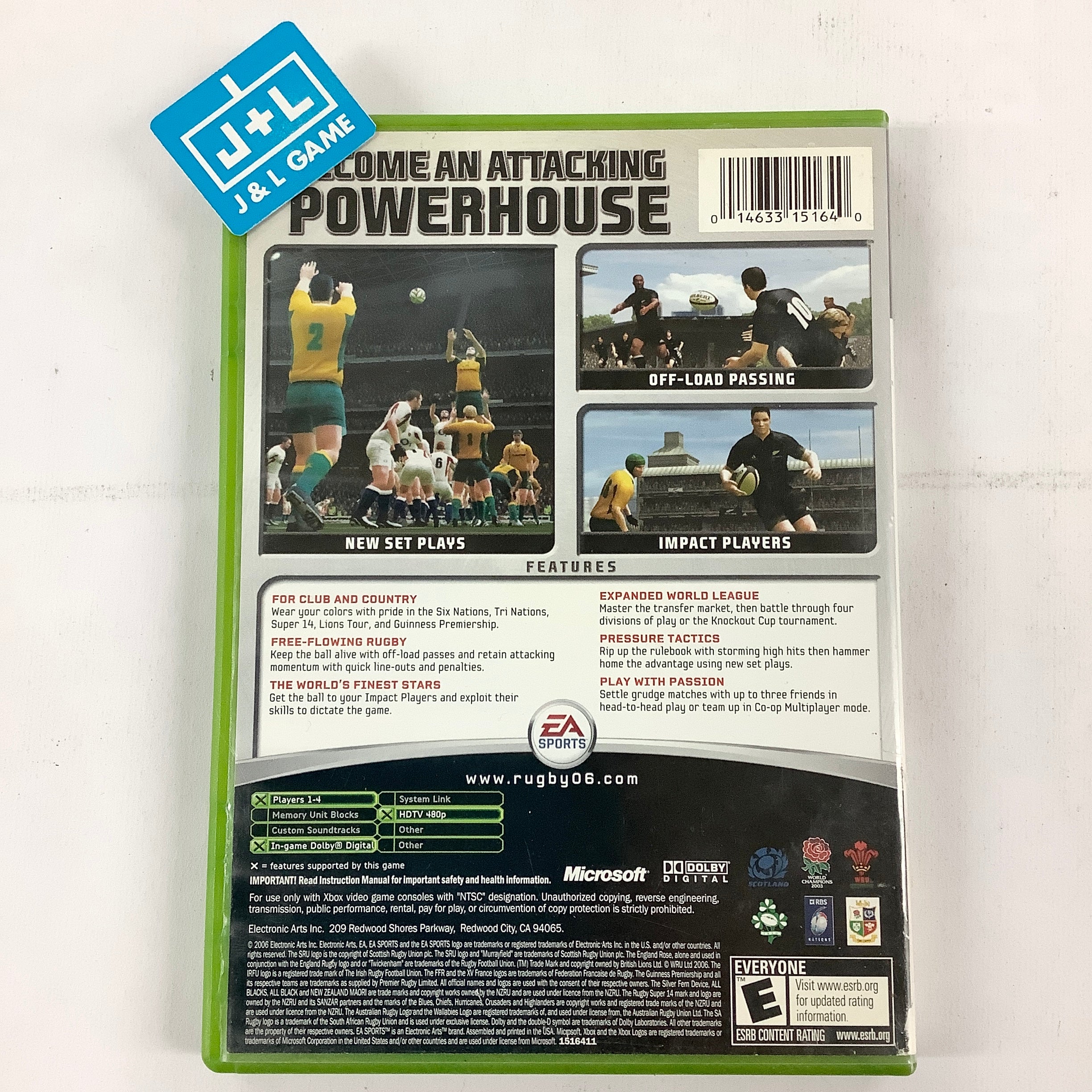 Rugby 06 - (XB) Xbox [Pre-Owned] Video Games Electronic Arts   