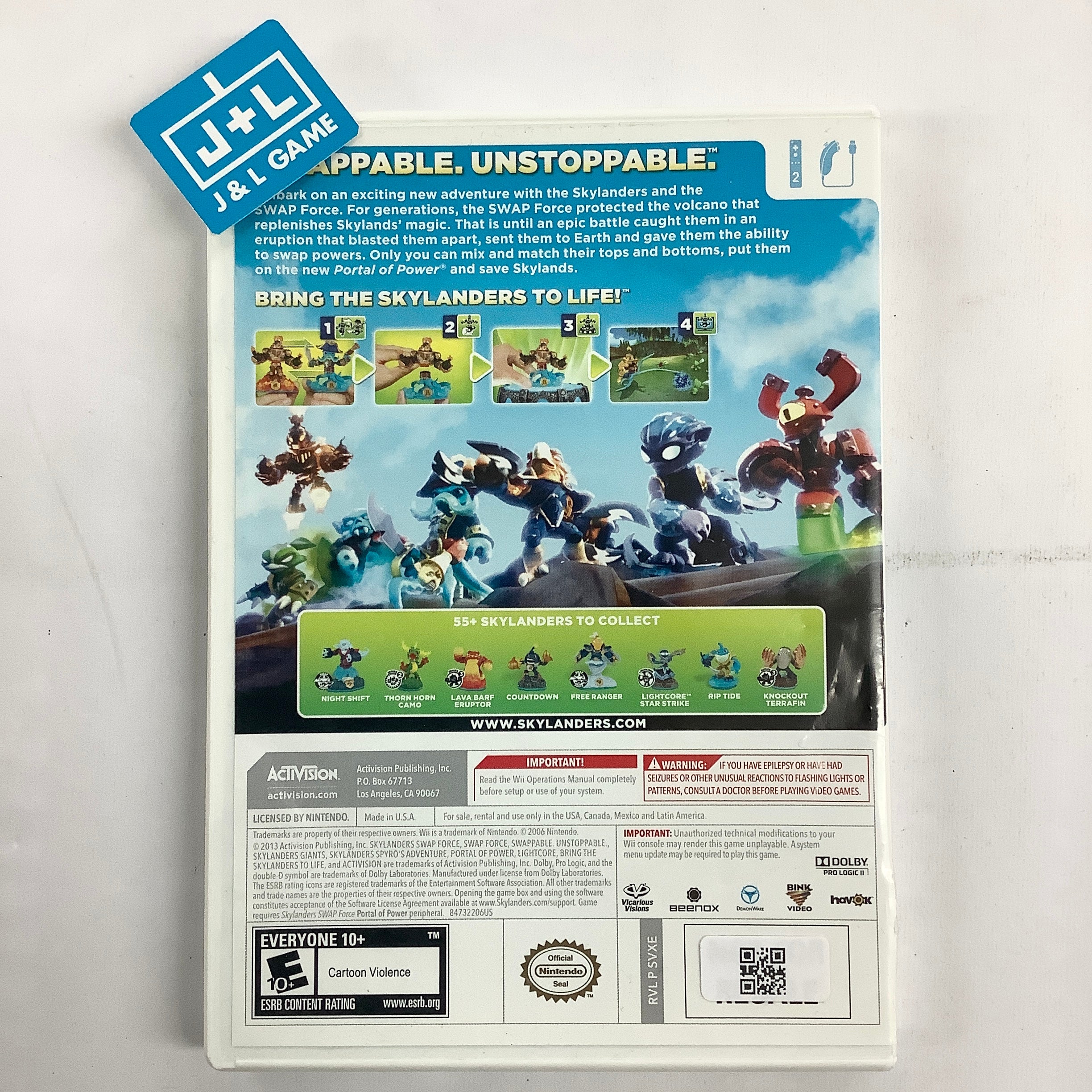 Skylanders: Swap Force - Nintendo Wii [Pre-Owned] Video Games Activision   