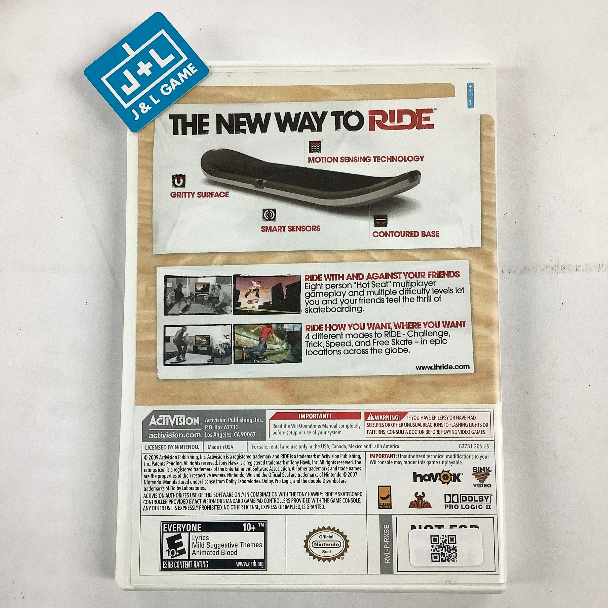 Tony Hawk Ride - Nintendo Wii [Pre-Owned] Video Games Activision   