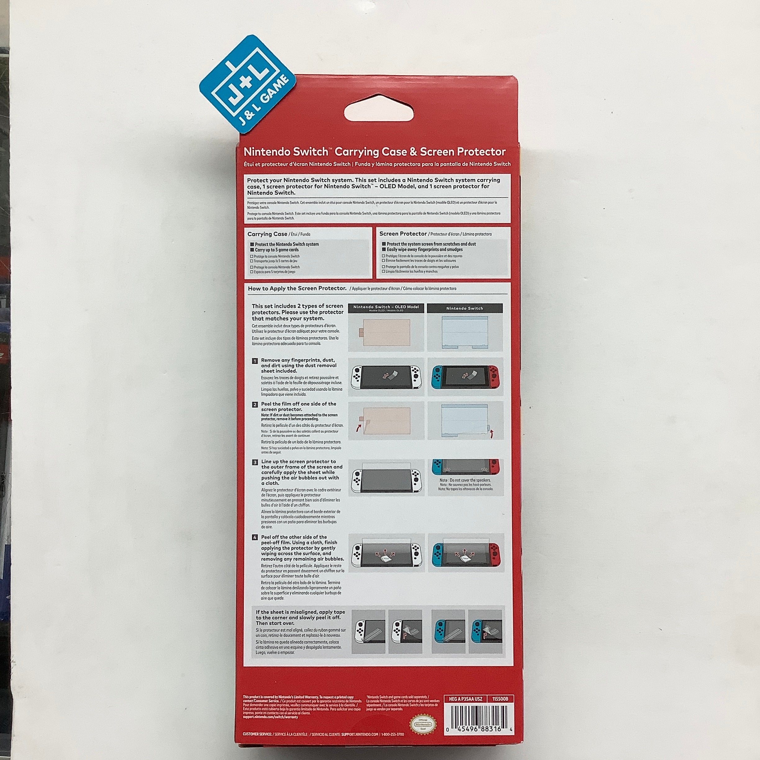 Nintendo Switch OLED Carrying Case & Screen Protector - (NSW) Nintendo Switch Accessories Nintendo   