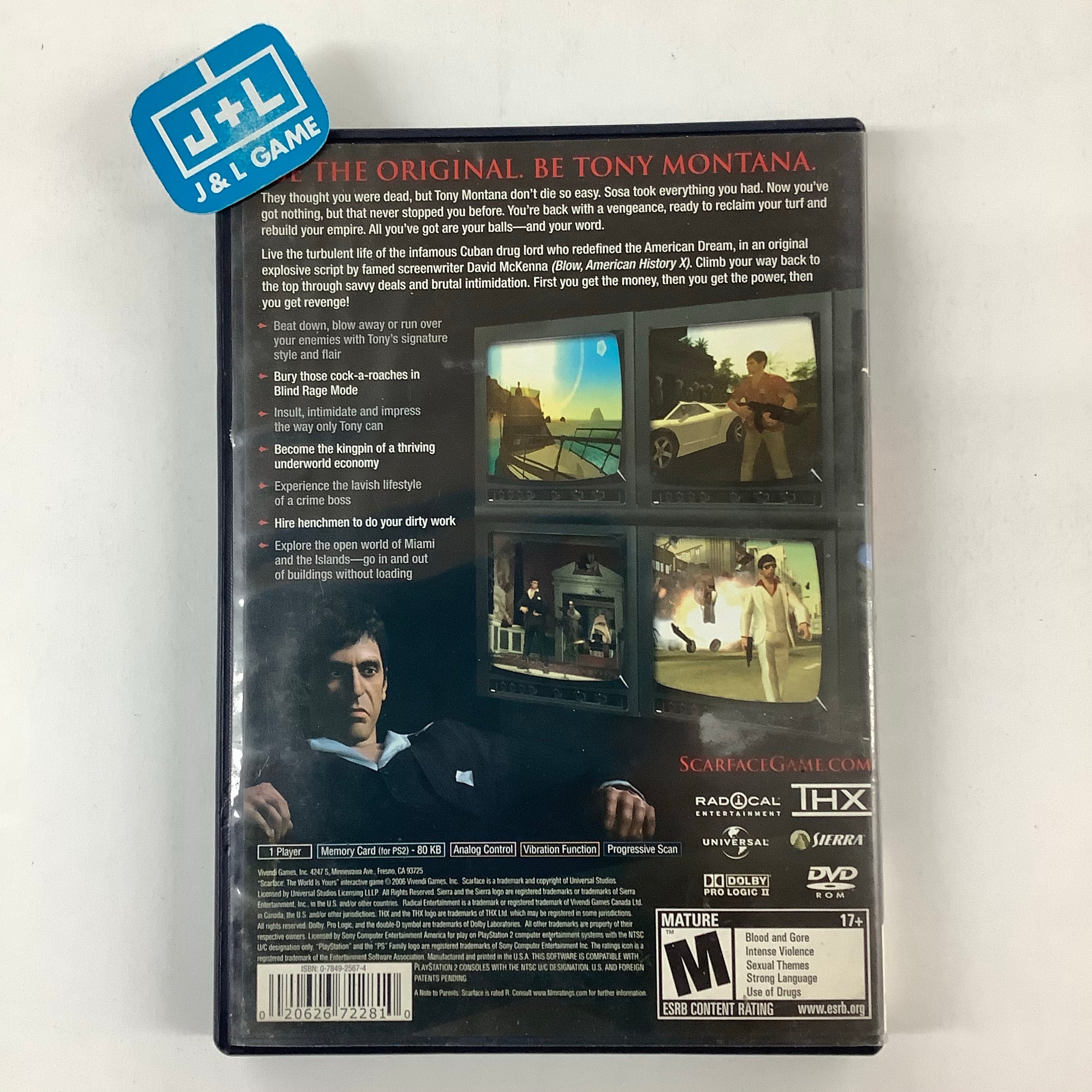 Scarface: The World Is Yours - (PS2) PlayStation 2 [Pre-Owned] Video Games Vivendi Games   