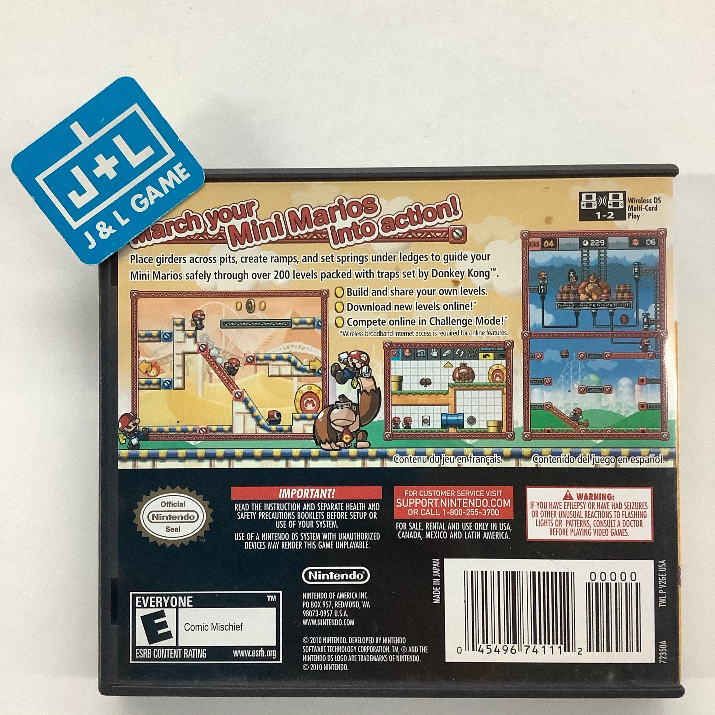 Mario vs. Donkey Kong: Mini-Land Mayhem - (NDS) Nintendo DS [Pre-Owned] Video Games Nintendo   