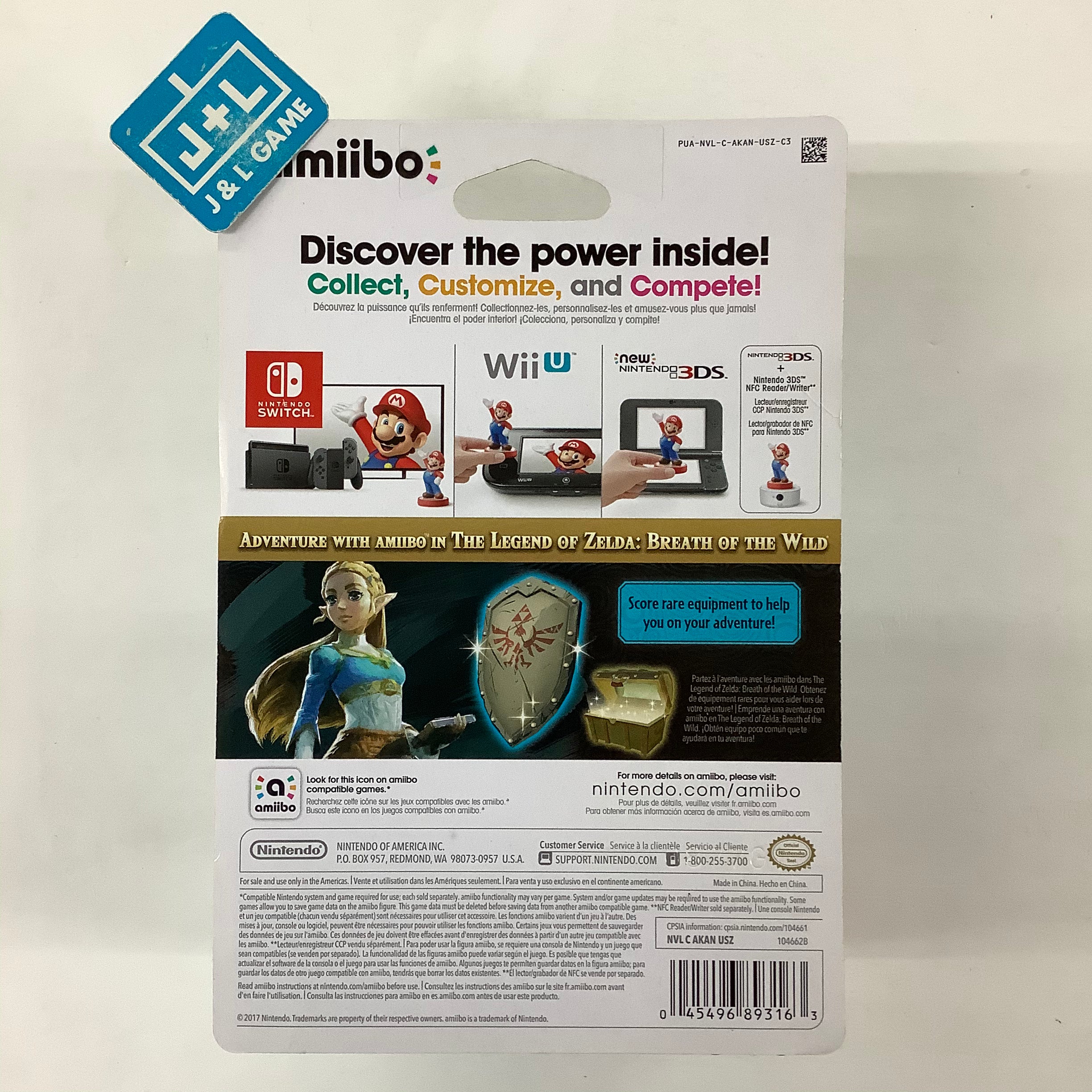 Zelda (The Legend of Zelda: Breath of the Wild) - Nintendo Switch Amiibo Amiibo Nintendo   