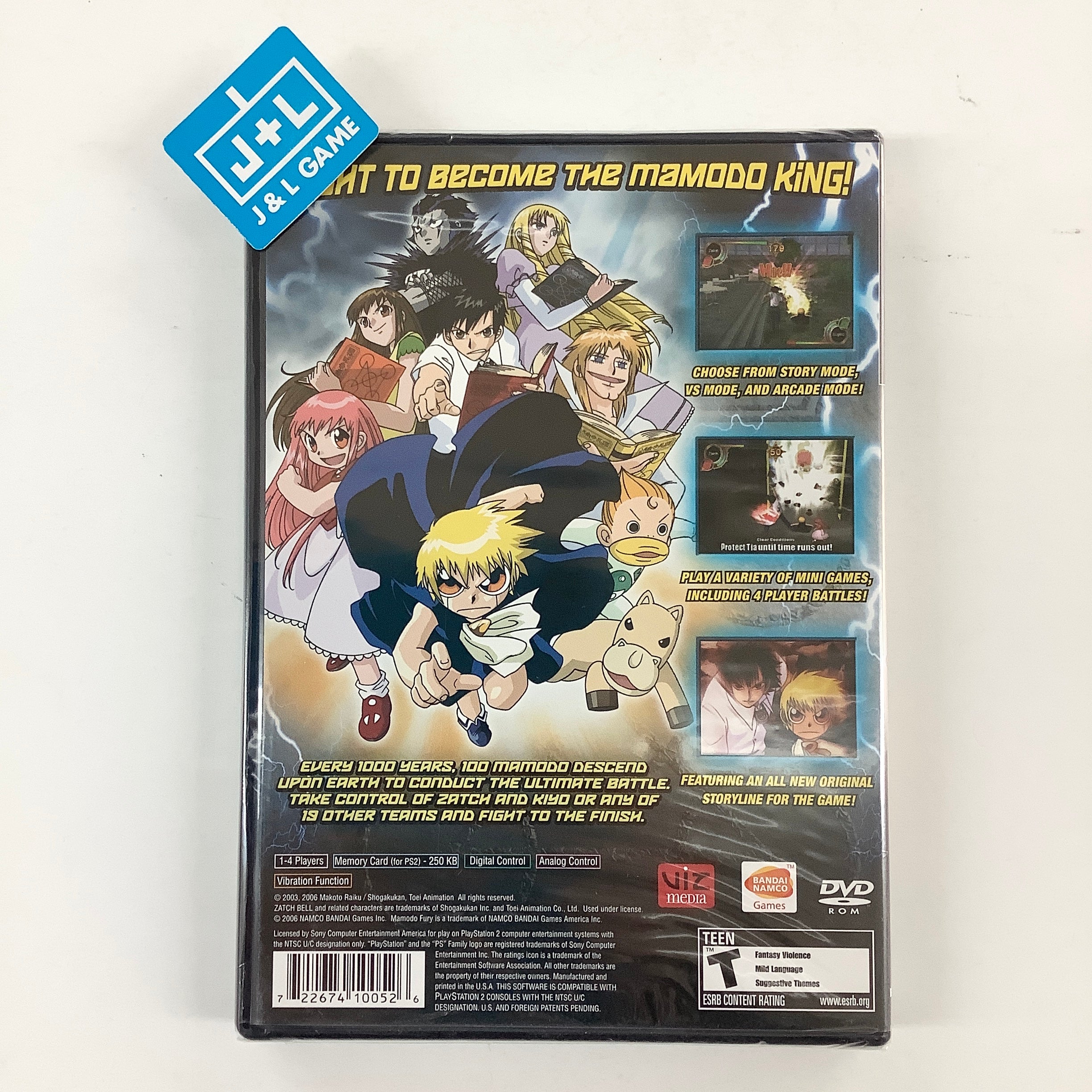 Zatchbell: Mamodo Fury - (PS2) PlayStation 2 Video Games BANDAI NAMCO Entertainment   