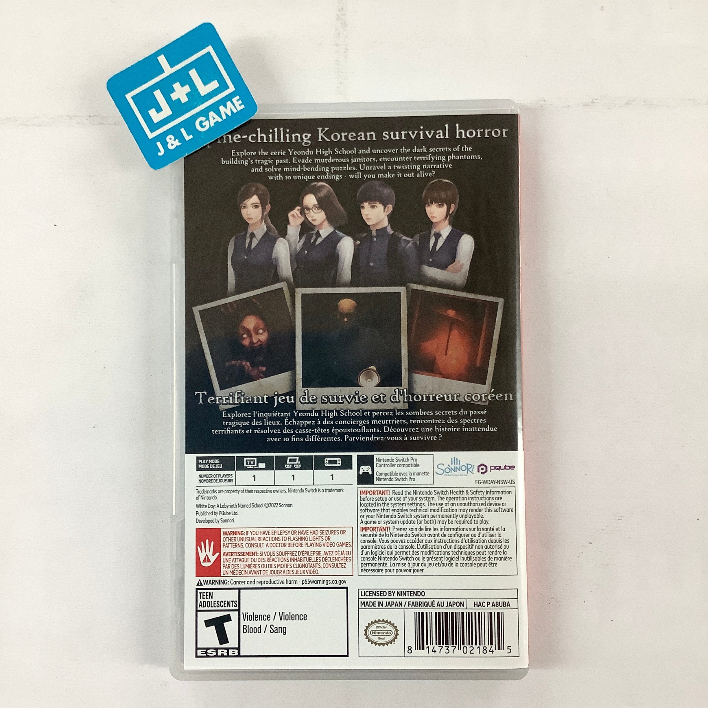 White Day: A Labyrinth Named School - (NSW) Nintendo Switch [UNBOXING] Video Games PQube   