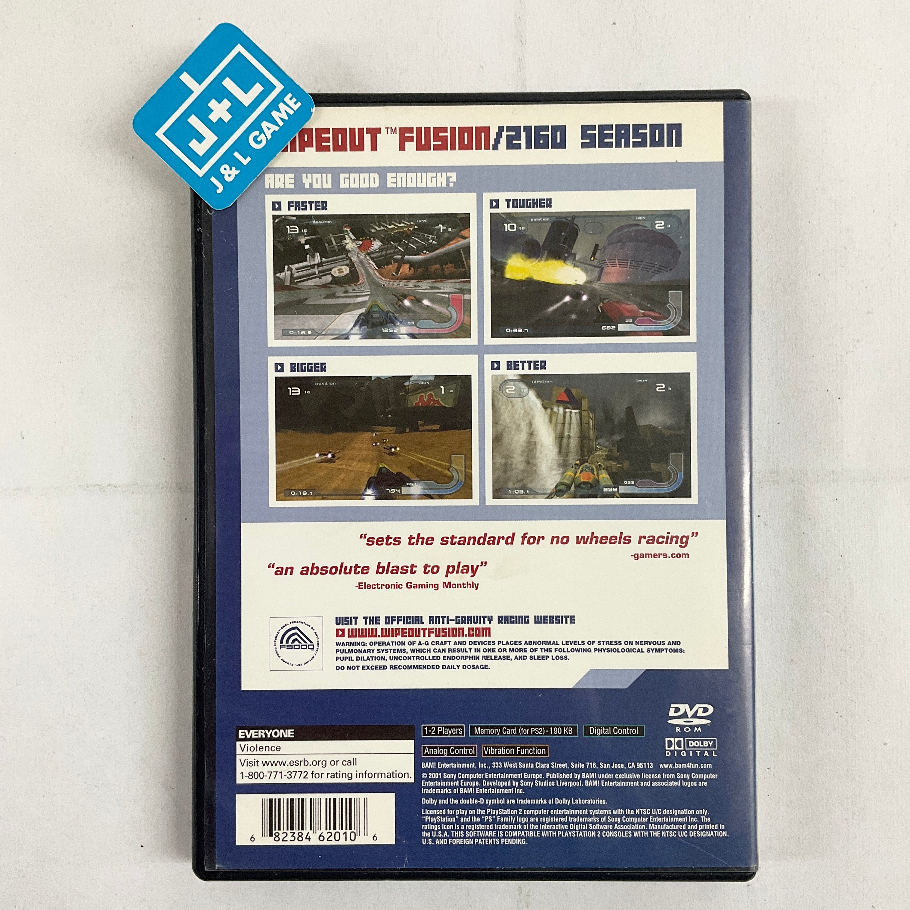 Wipeout Fusion - (PS2) PlayStation 2 [Pre-Owned] Video Games Vivendi Universal Games   