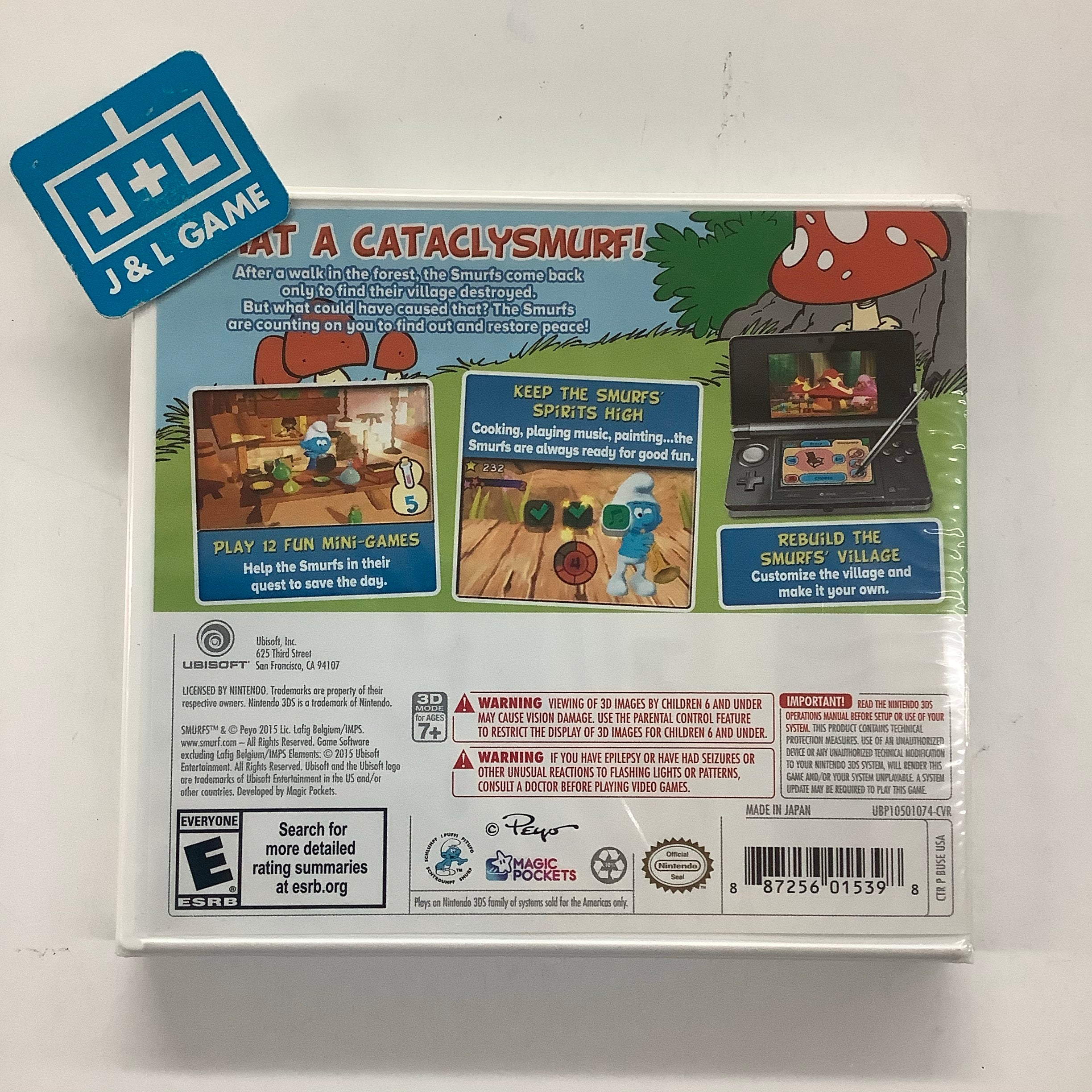 The Smurfs - Nintendo 3DS Video Games Ubisoft   