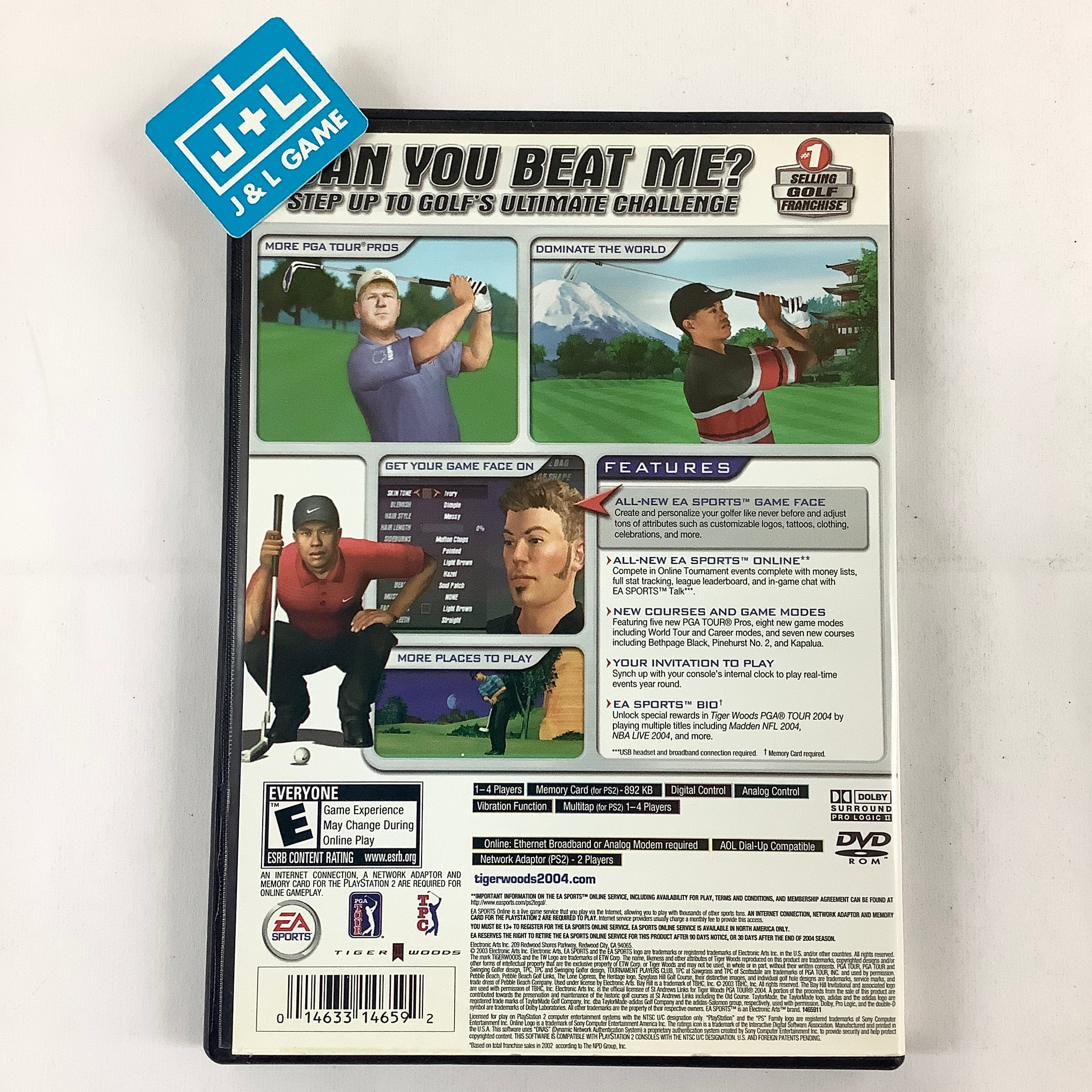Tiger Woods PGA Tour 2004 - (PS2) PlayStation 2 [Pre-Owned] Video Games EA Sports   