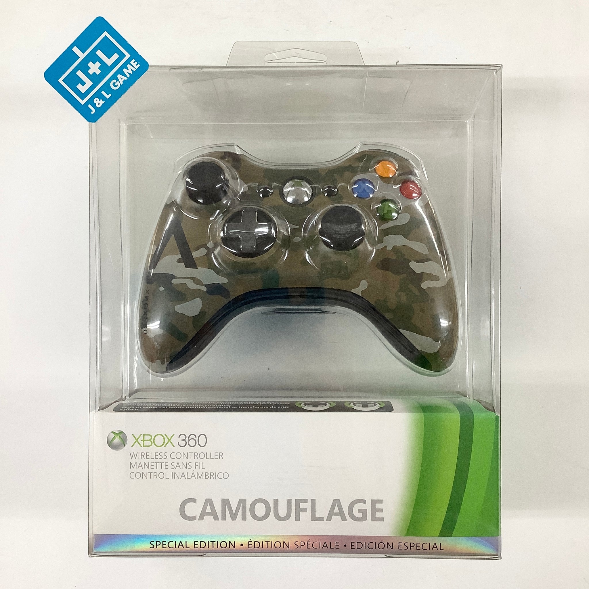 intelligens er mere end Integration Microsoft Xbox 360 Wireless Controller - Camouflage - Xbox 360 – J&L Video  Games New York City