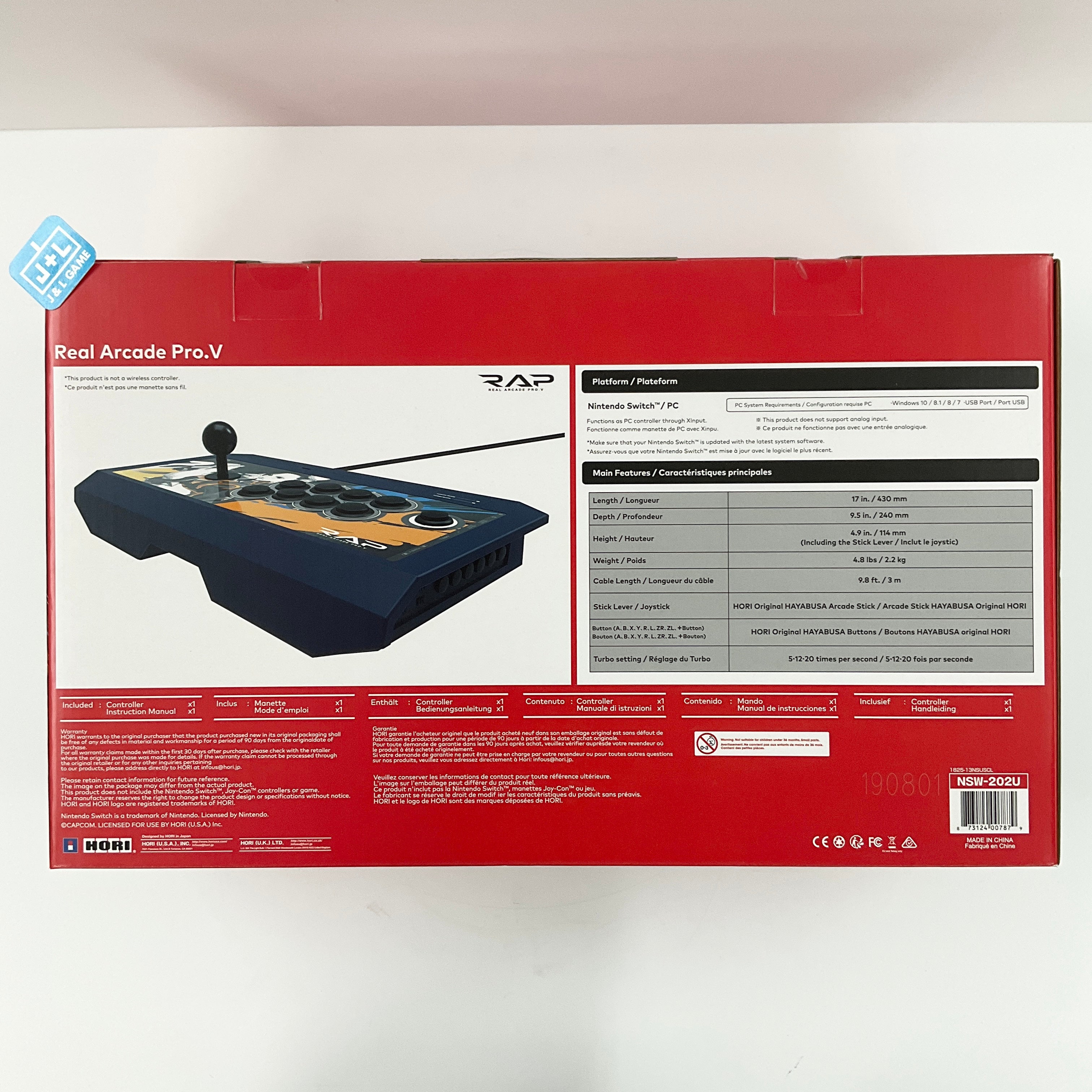 HORI Nintendo Switch Real Arcade Pro V (Street Fighter Chun-Li