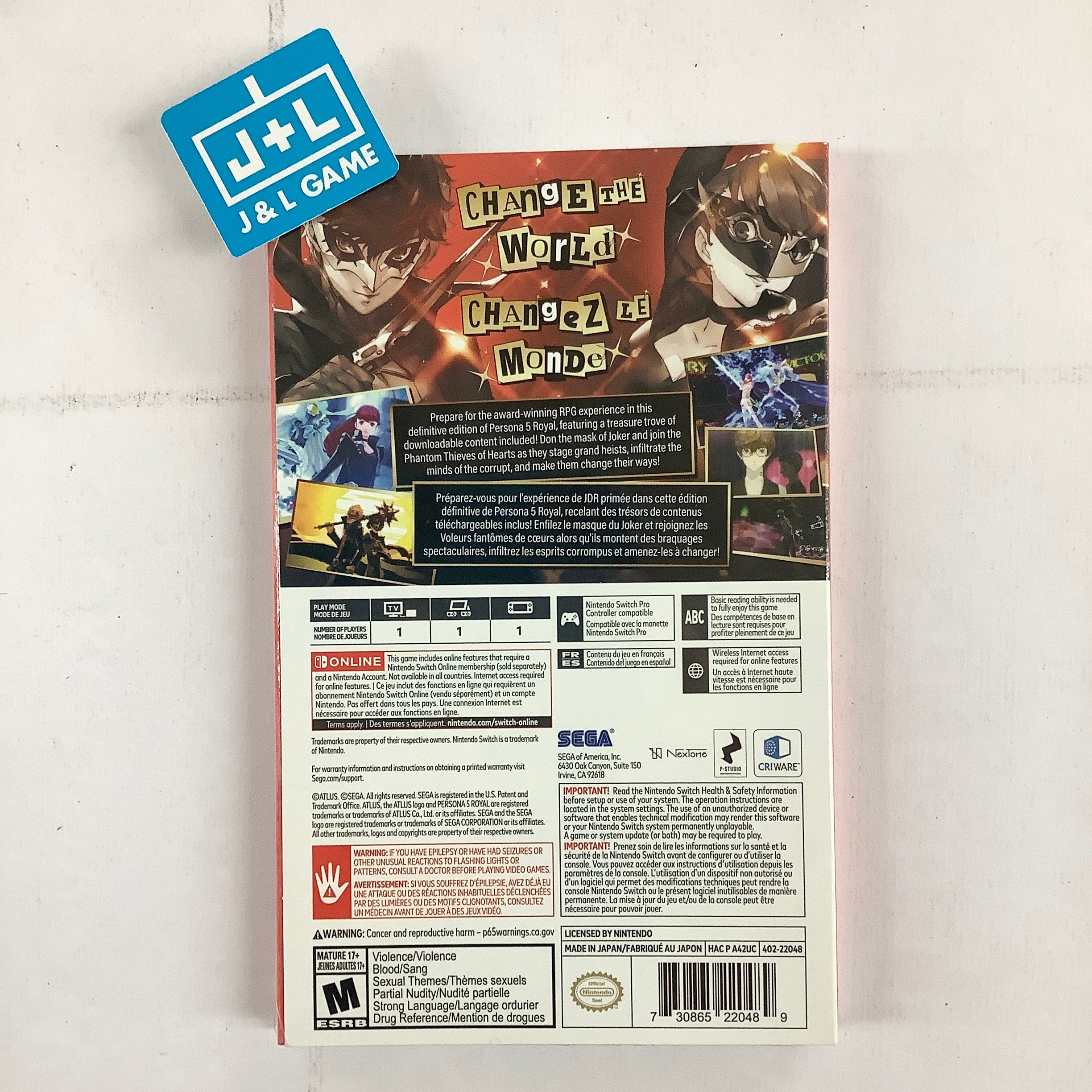 Persona 5 Royal: Steelbook Launch Edition - (NSW) Nintendo Switch Video Games SEGA   