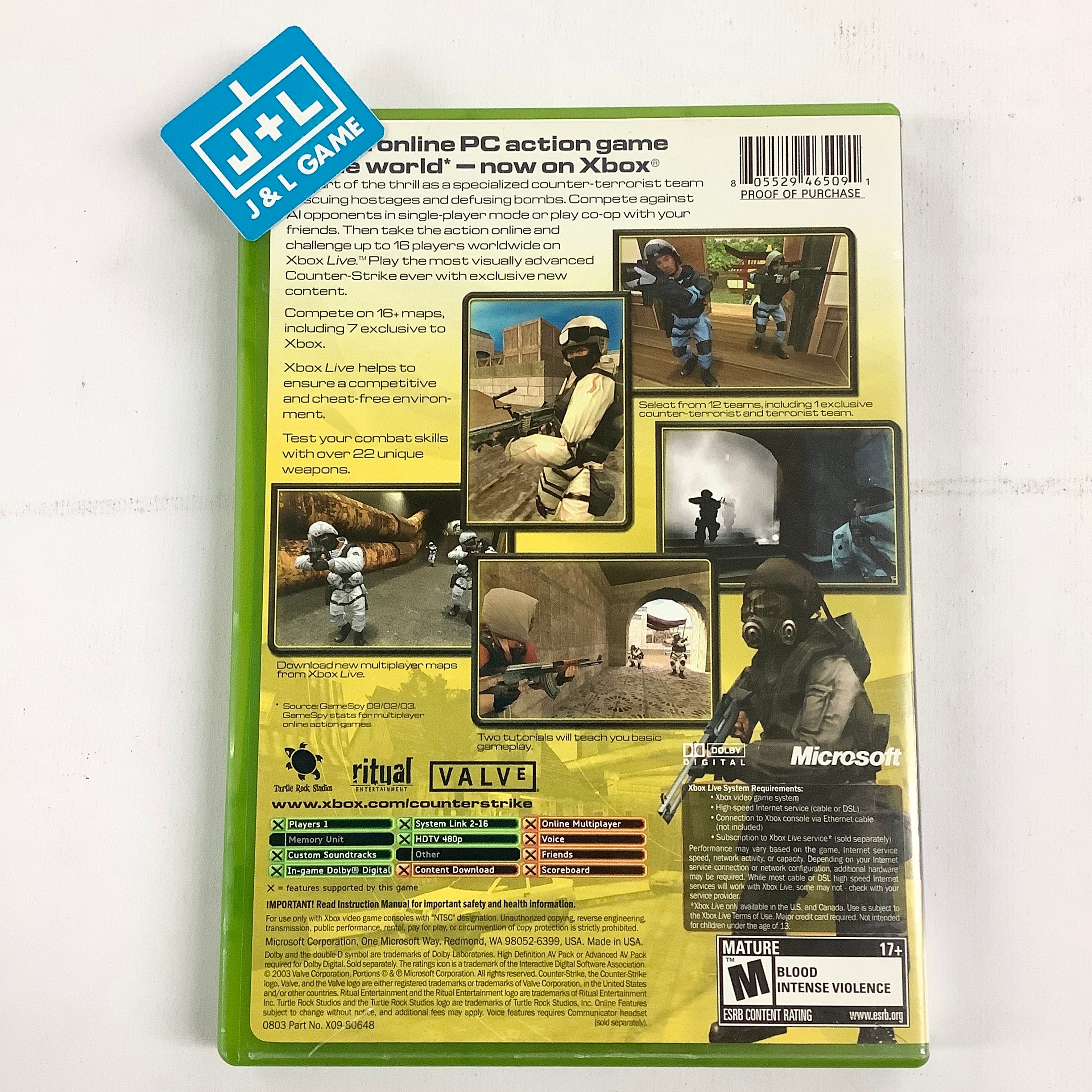 Counter-Strike - (XB) Xbox [Pre-Owned] | J&L Game