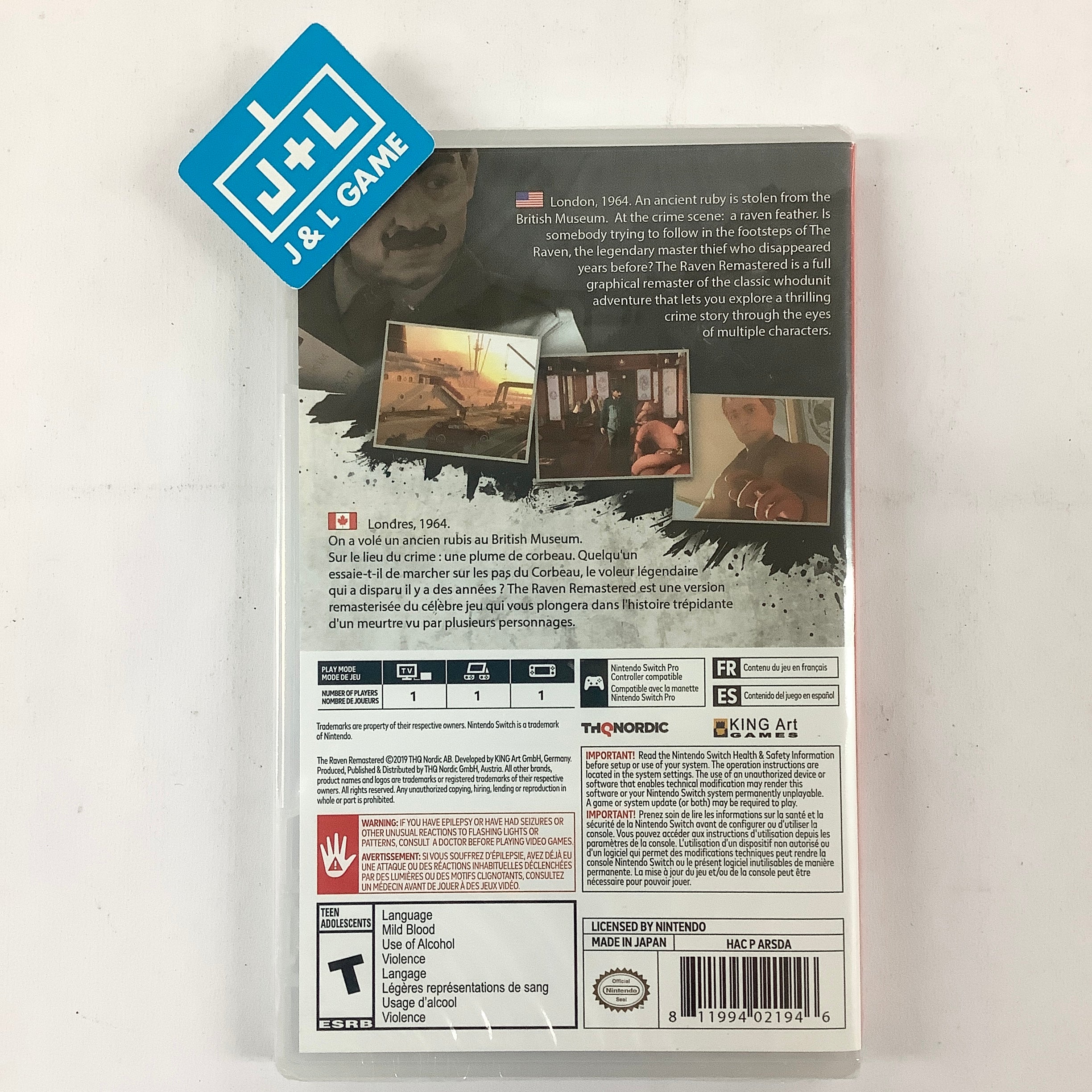 The Raven Remastered - (NSW) Nintendo Switch Video Games THQ Nordic   