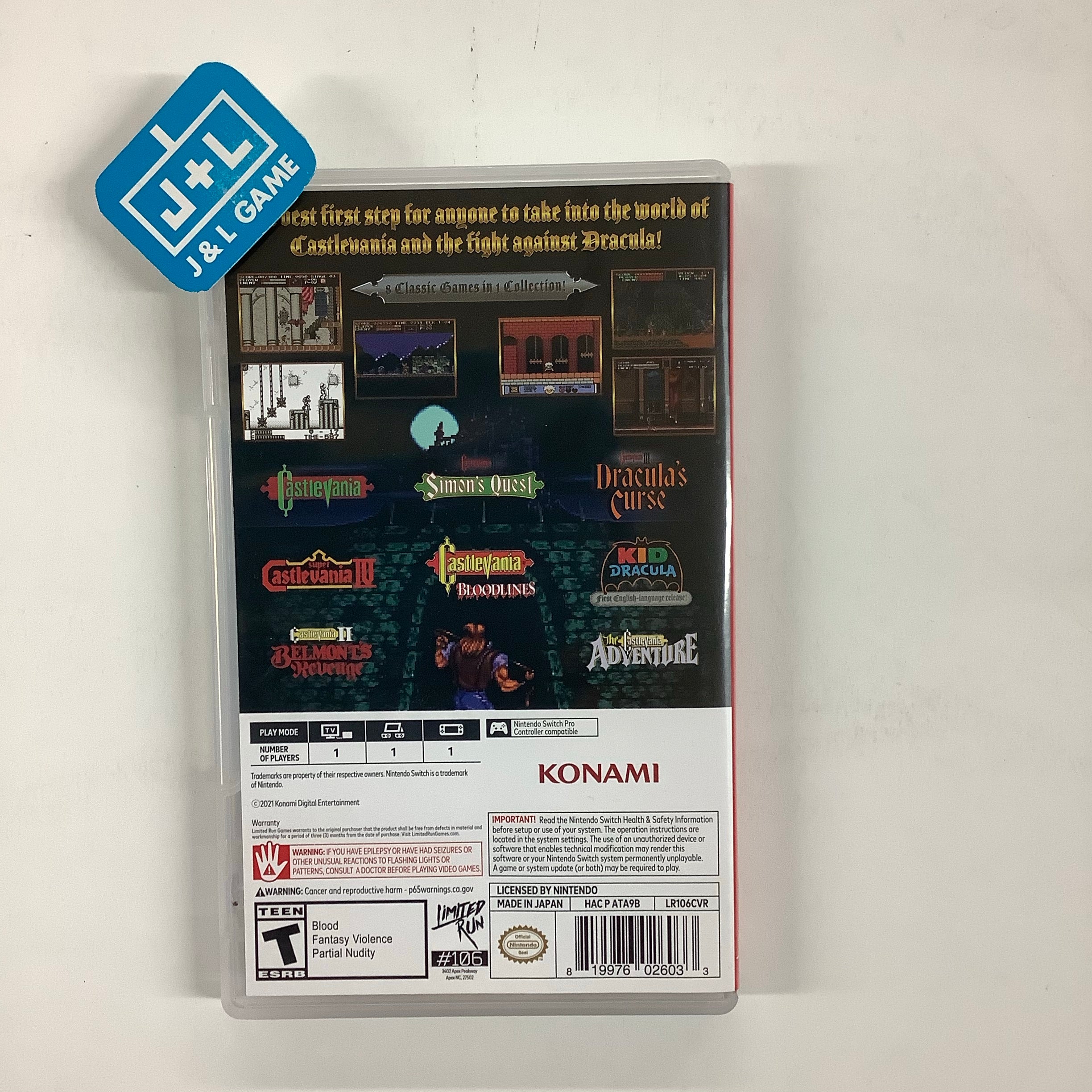 Castlevania Anniversary Collection (Limited Run #106) - (NSW) Nintendo Switch [UNBOXING] Video Games Limited Run Games   