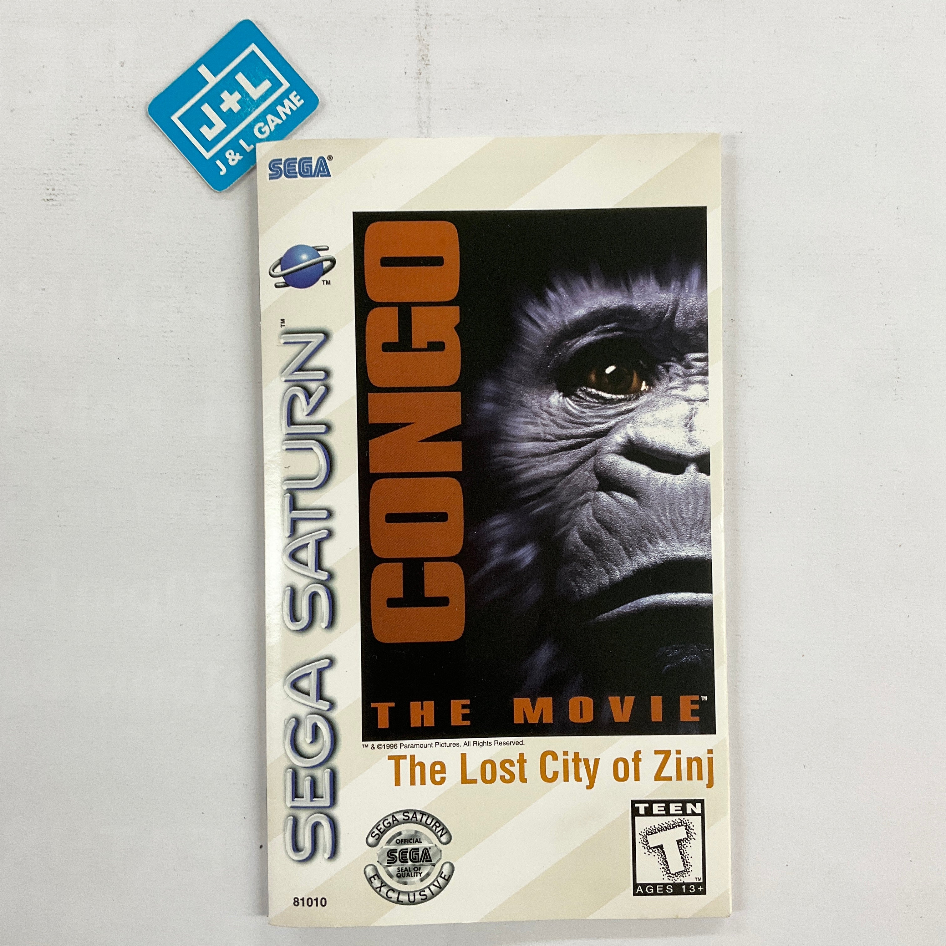 Congo the Movie: The Lost City of Zinj - (SS) SEGA Saturn [Pre-Owned] Video Games Sega   