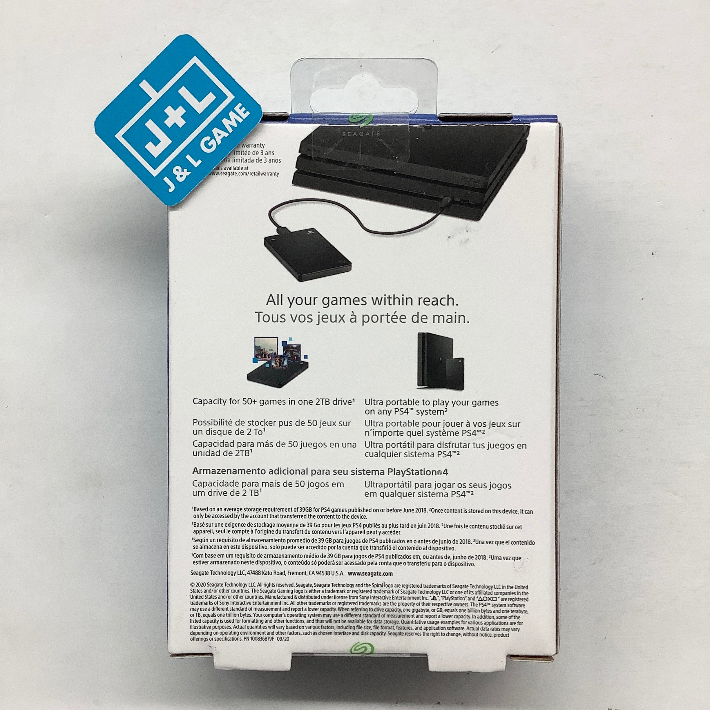 Seagate Game Drive for PS4 Systems 2TB External Hard Drive Portable HDD – USB 3.0,  - (PS4) PlayStation 4 Accessories Seagate   