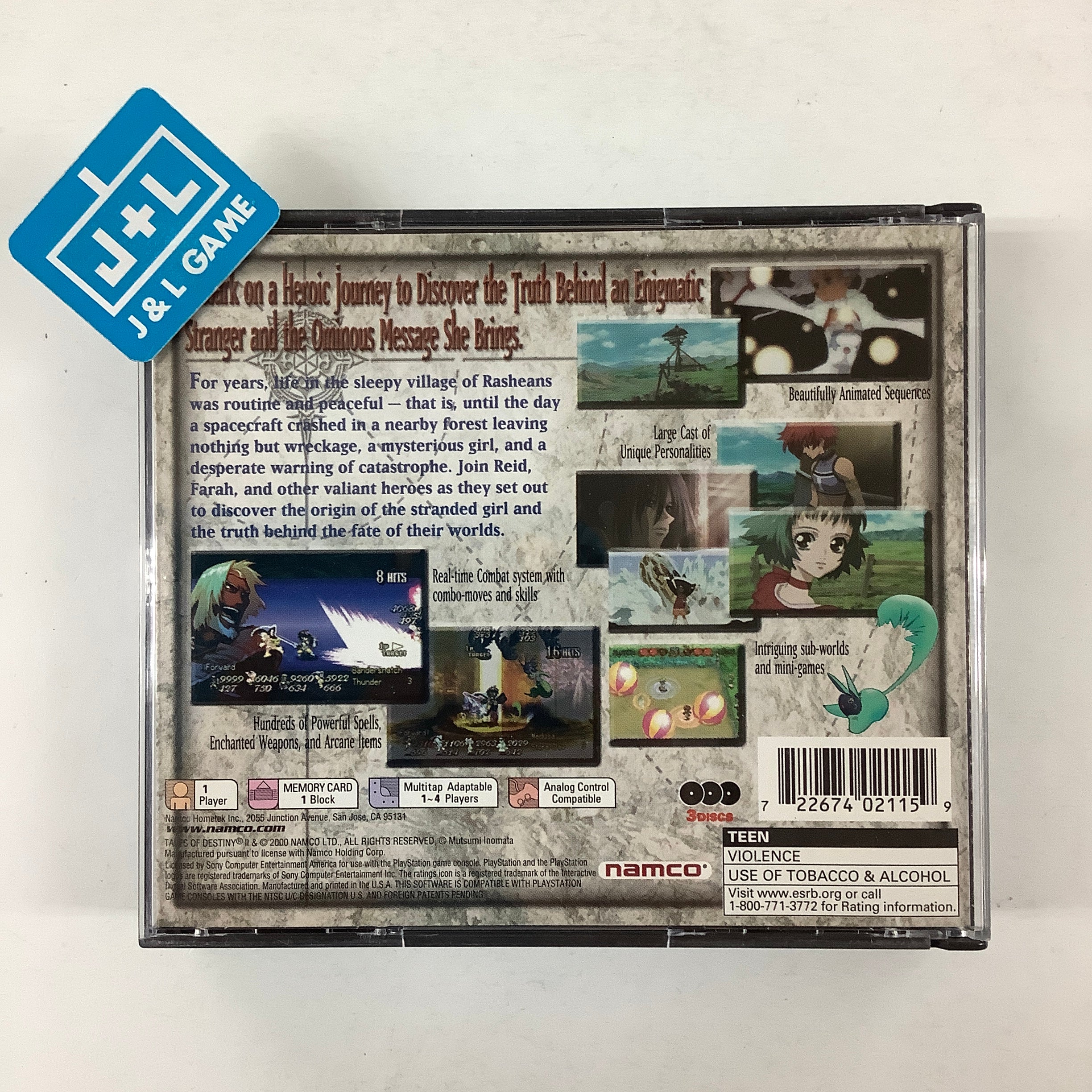 Tales of Destiny II - (PS1) PlayStation 1 [Pre-Owned] Video Games Namco   