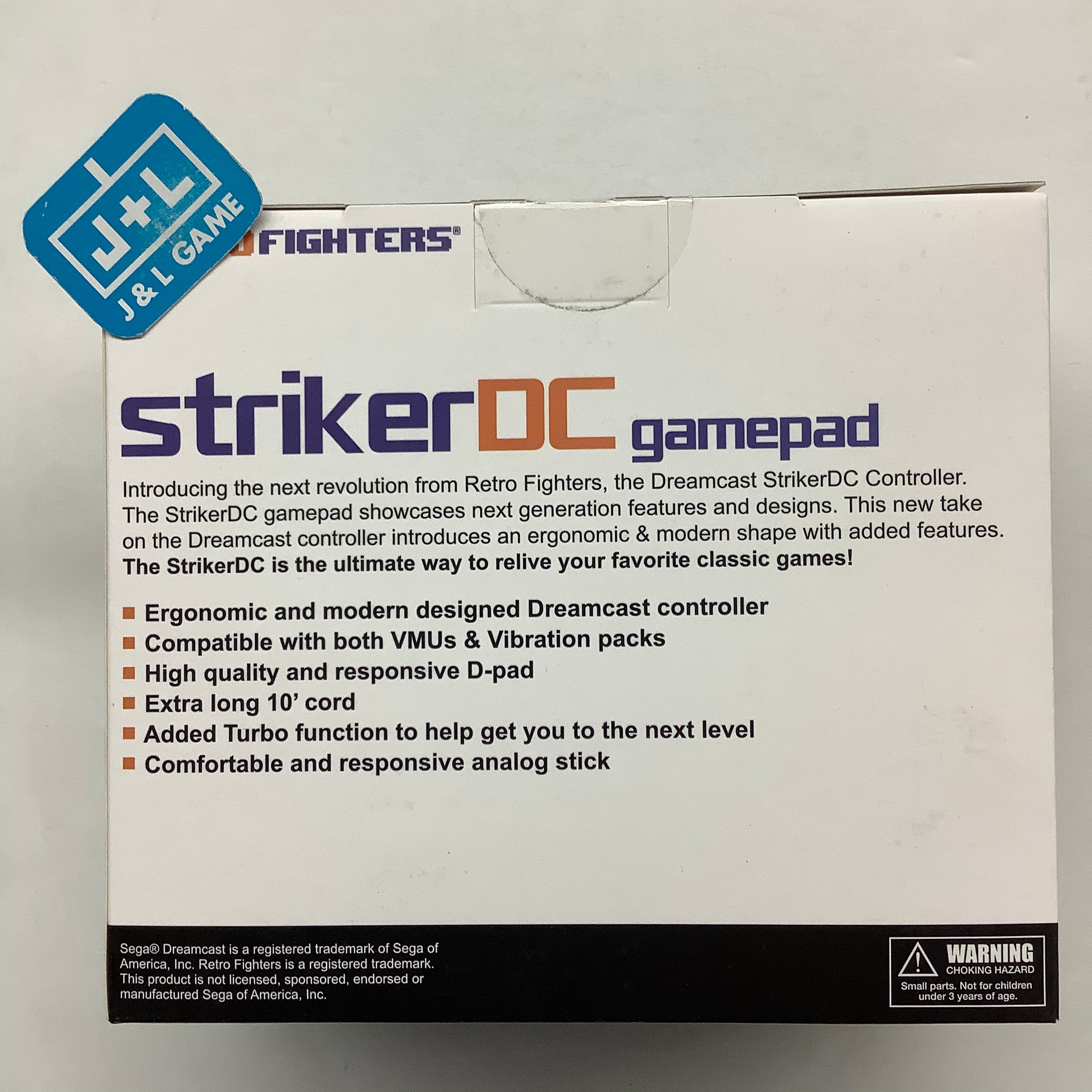 Retro Fighters Striker DC Dreamcast Controller ( Black ) - SEGA Dreamcast Accessories Retro Fighters   