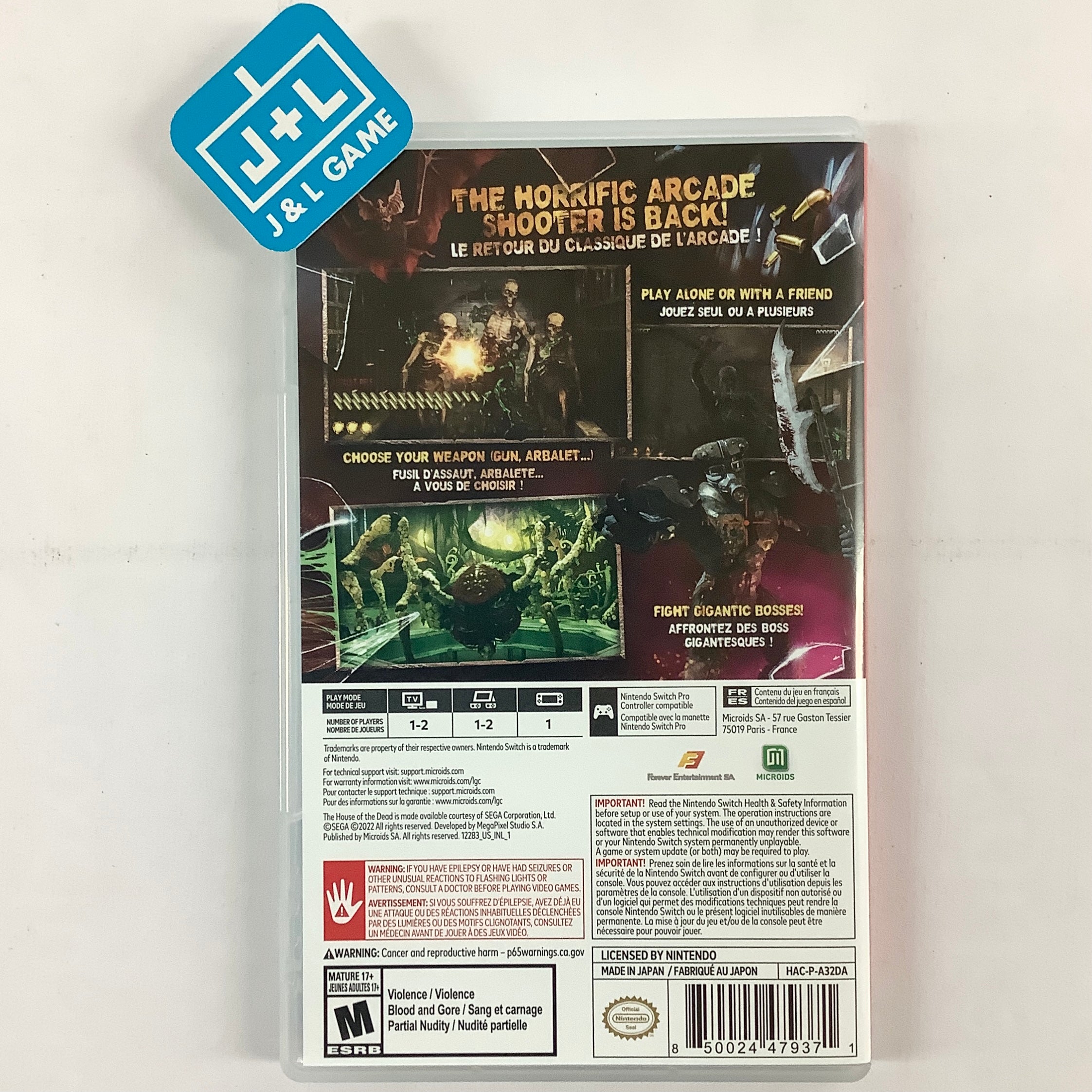 The House of the Dead: Remake - (NSW) Nintendo Switch [UNBOXING] Video Games Microids   