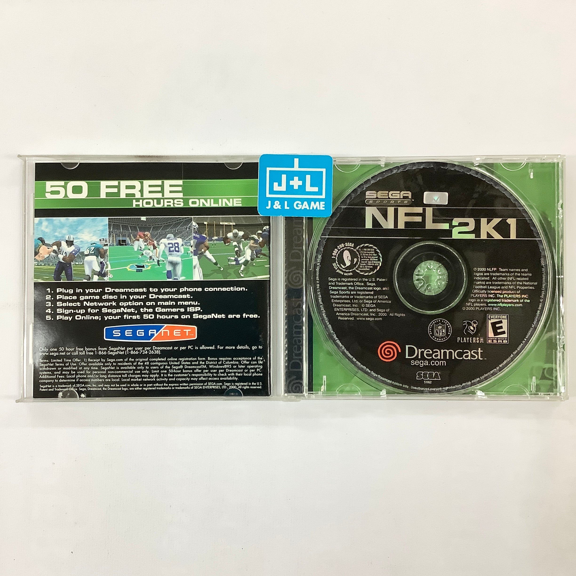 NFL 2K1 - (DC) SEGA Dreamcast [Pre-Owned] Video Games Sega   