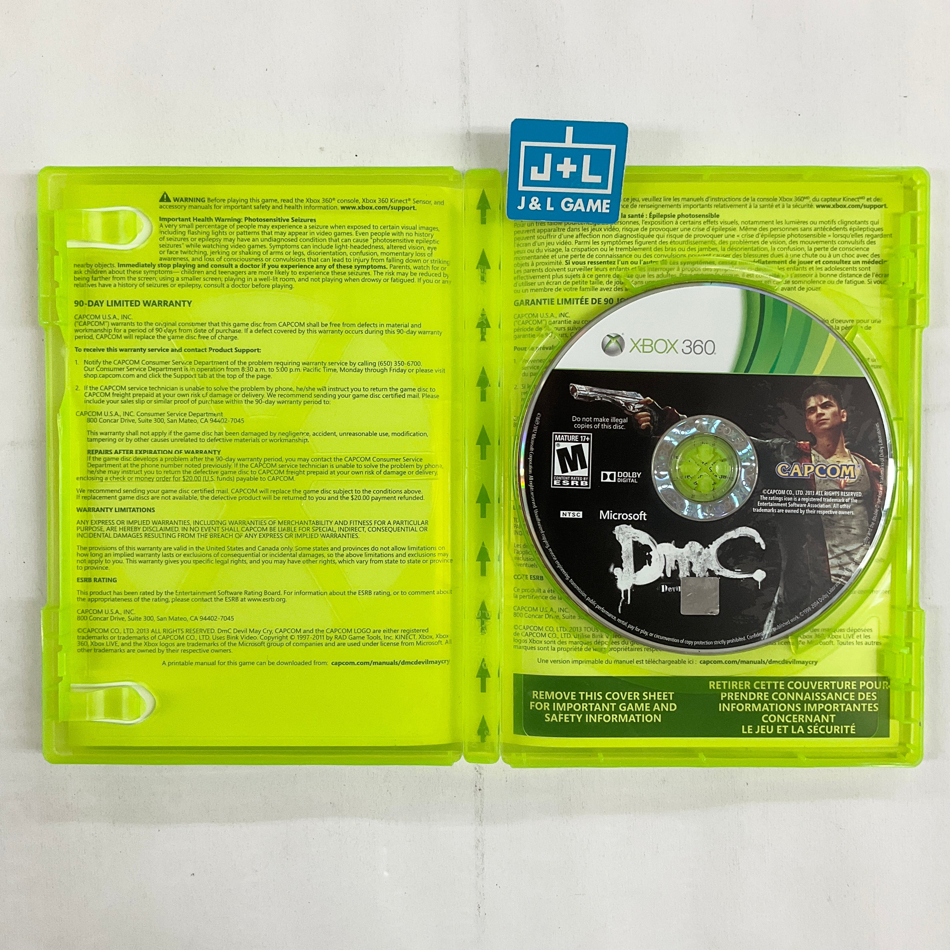 DMC: Devil May Cry - Xbox 360 [Pre-Owned] Video Games Capcom   