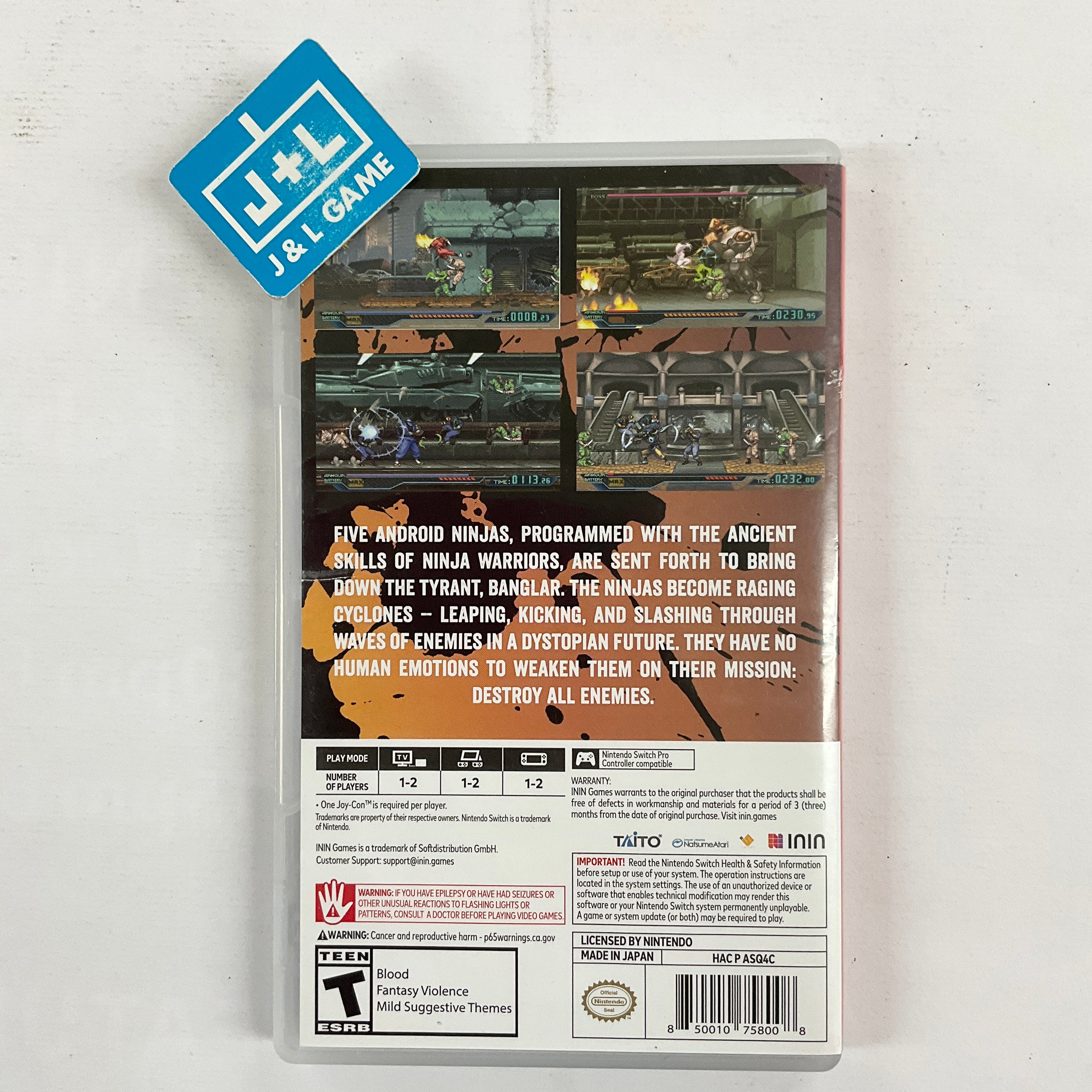 The Ninja Saviors - Return of the Warriors - (NSW) Nintendo Switch [Pre-Owned] Video Games ININ Games   