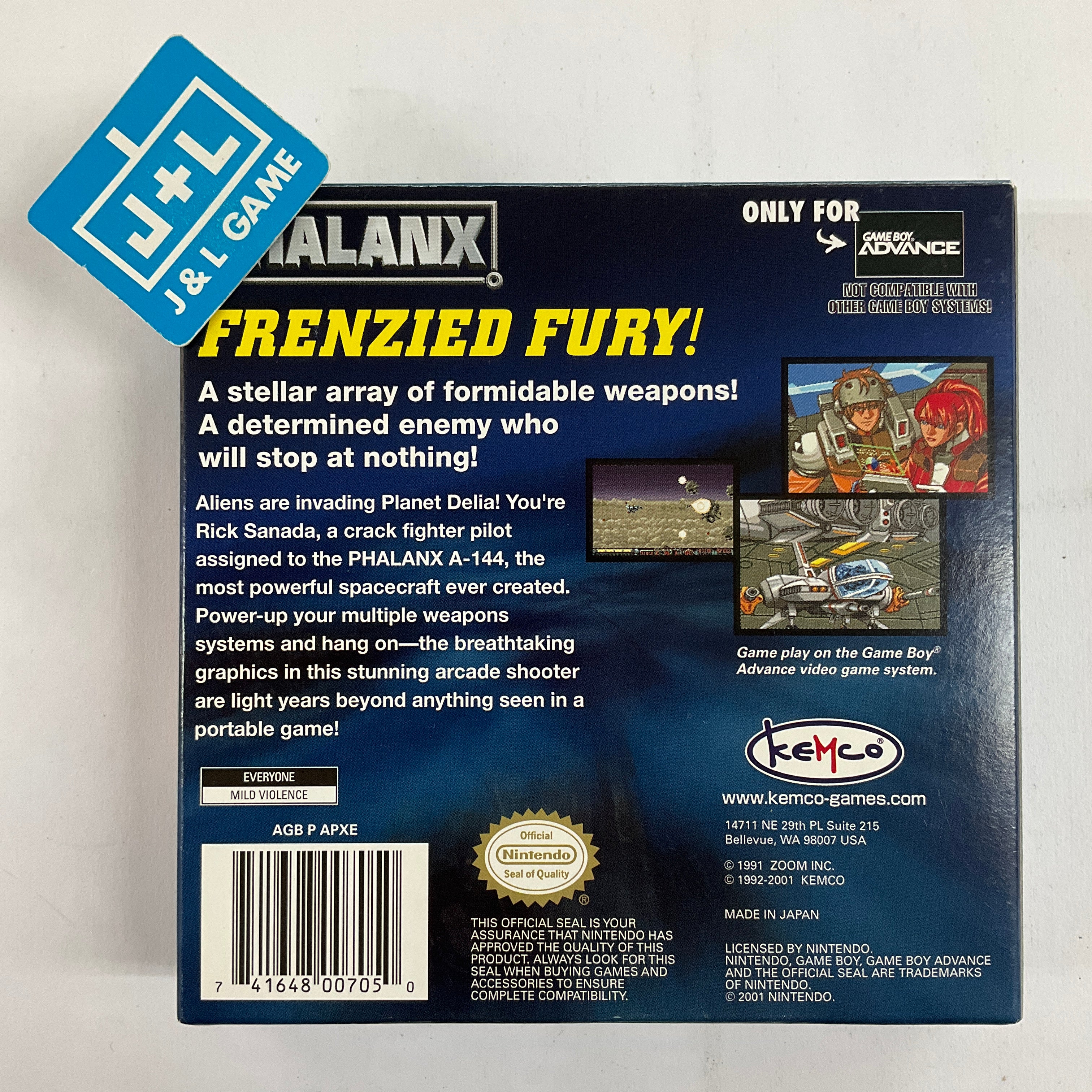 Phalanx - (GBA) Game Boy Advance [Pre-Owned] Video Games Kemco   