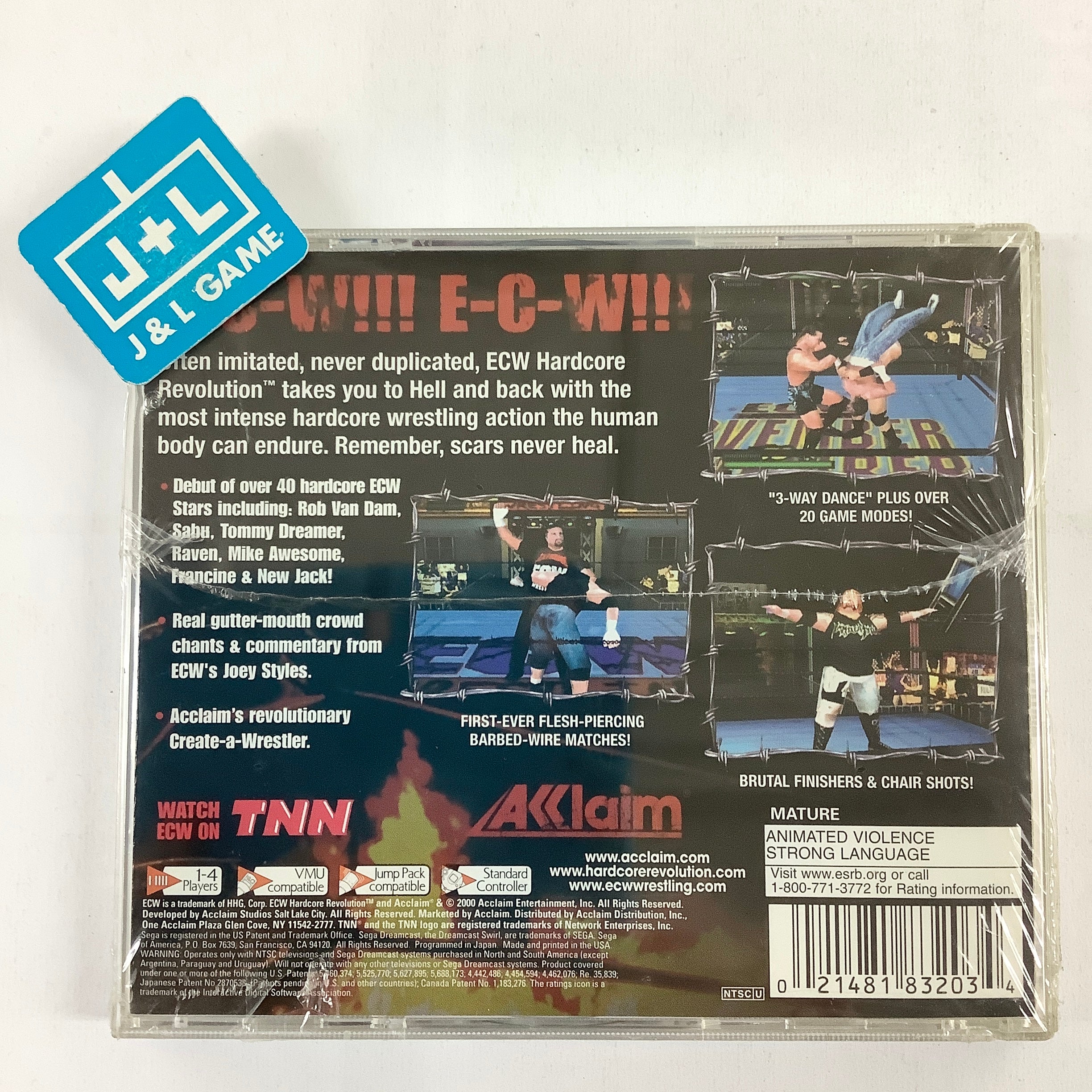 ECW Hardcore Revolution - (DC) SEGA Dreamcast Video Games Acclaim   