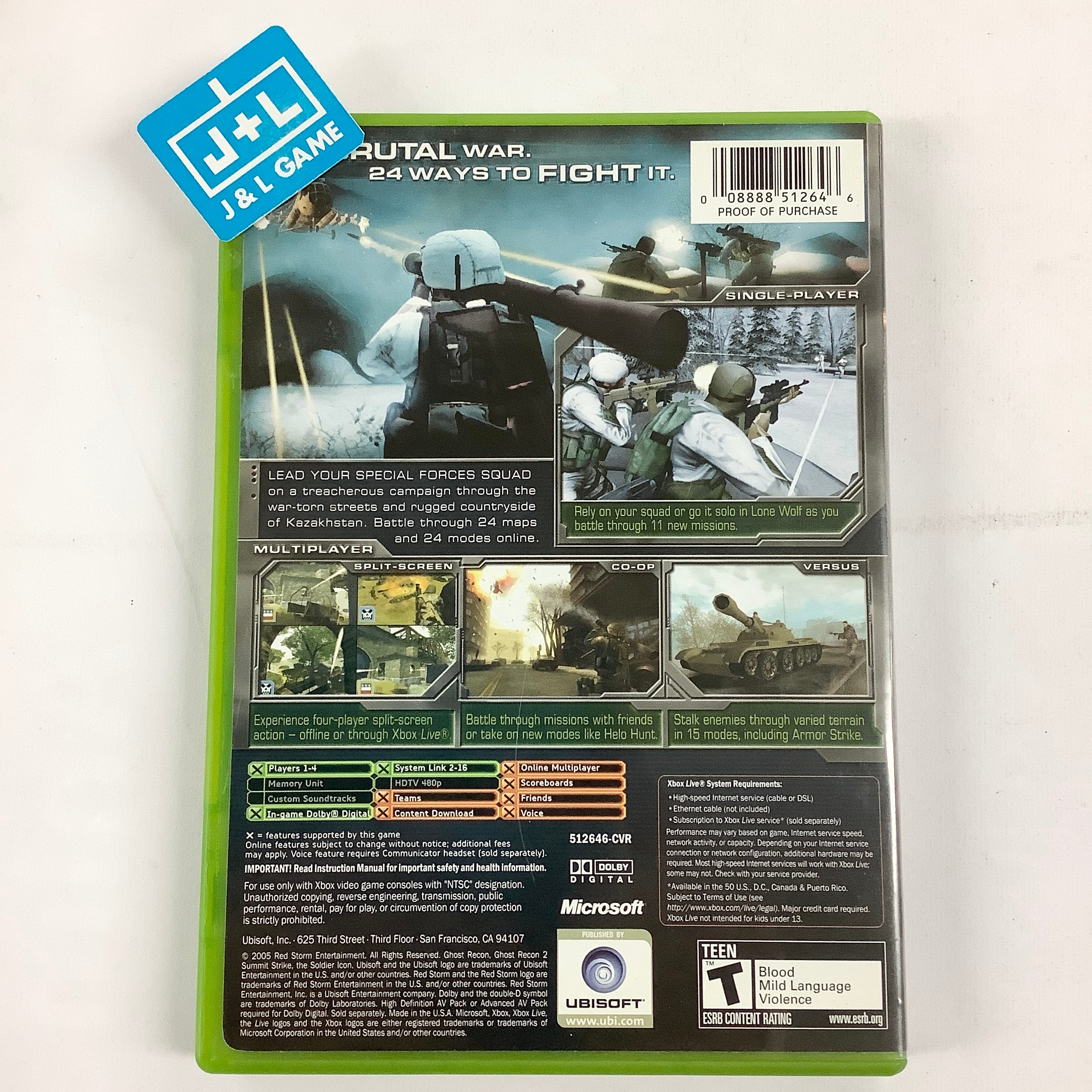 Tom Clancy's Ghost Recon 2: Summit Strike - (XB) Xbox [Pre-Owned] Video Games Ubisoft   