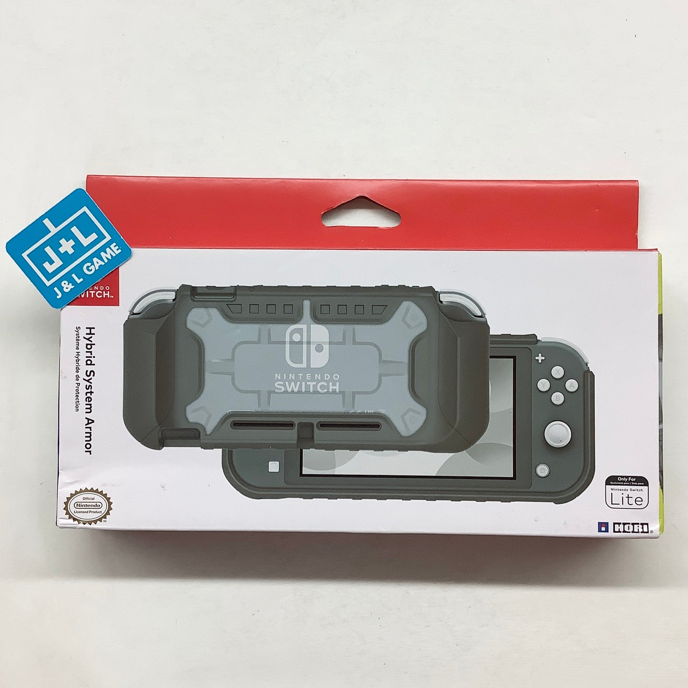 HORI Nintendo Switch Lite Hybrid System Armor (Gray) - (NSW) Nintendo Switch (European Import) Accessories Hori   