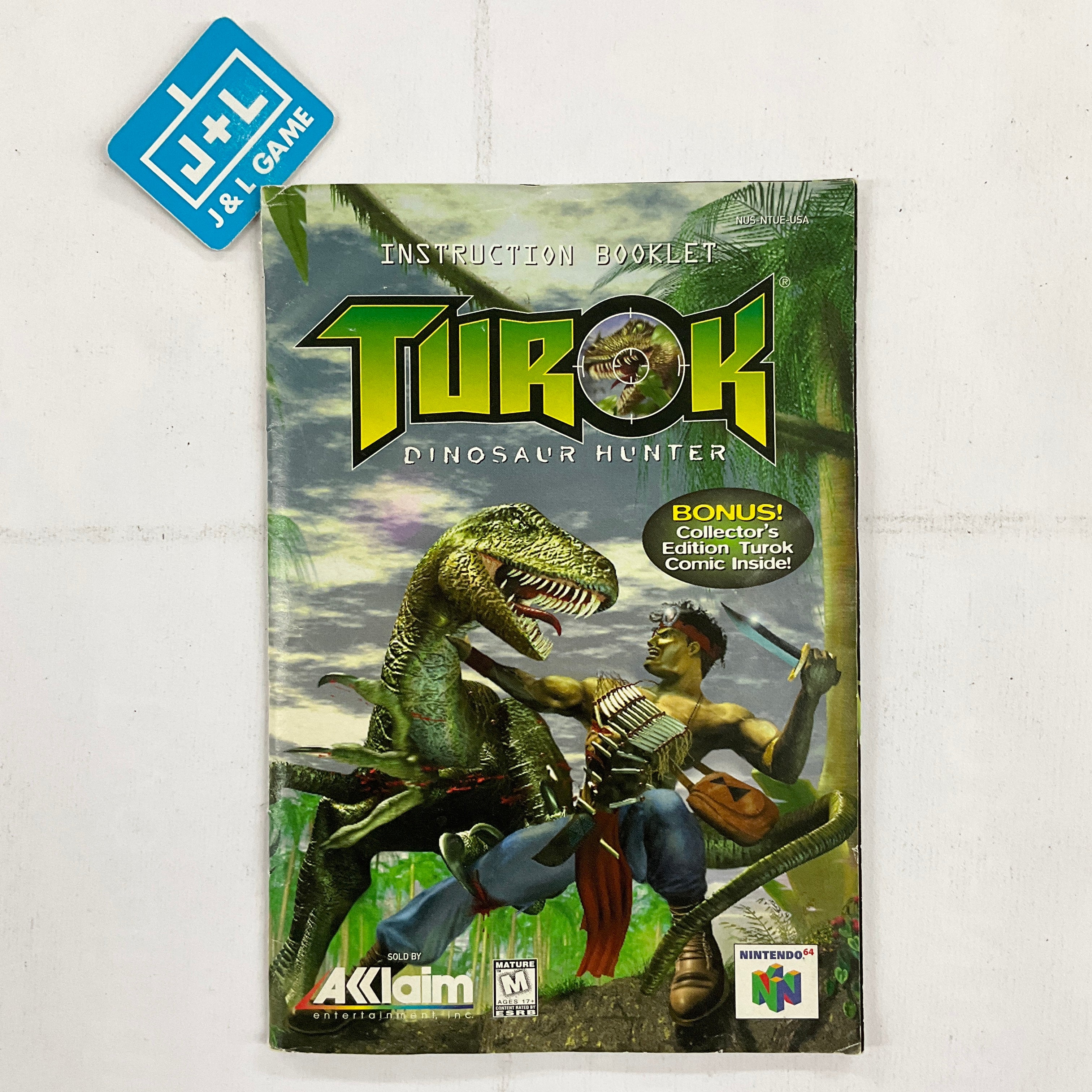 Turok: Dinosaur Hunter - (N64) Nintendo 64 [Pre-Owned] Video Games Acclaim   