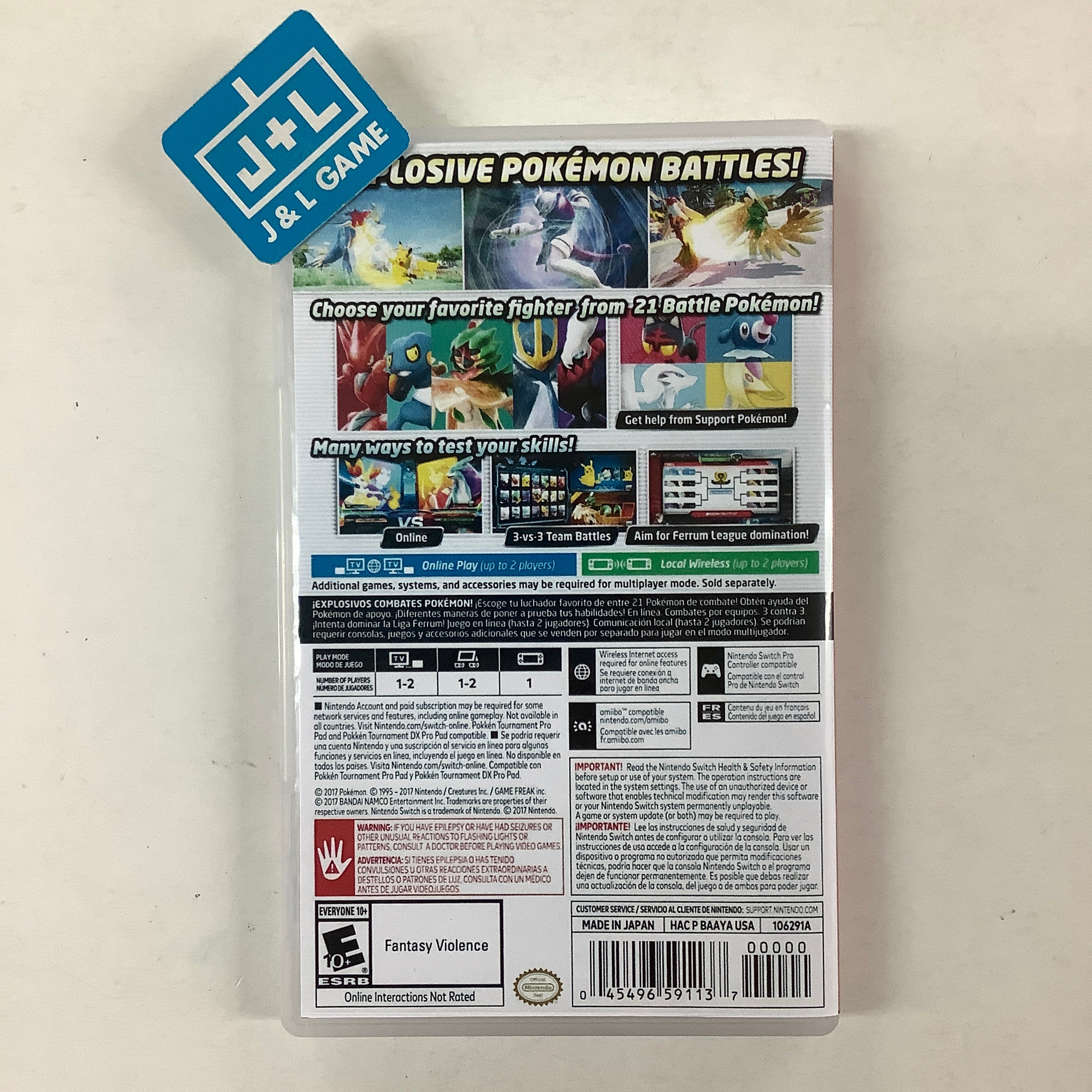 Pokkén Tournament DX  - (NSW) Nintendo Switch [Pre-Owned] Video Games Nintendo   