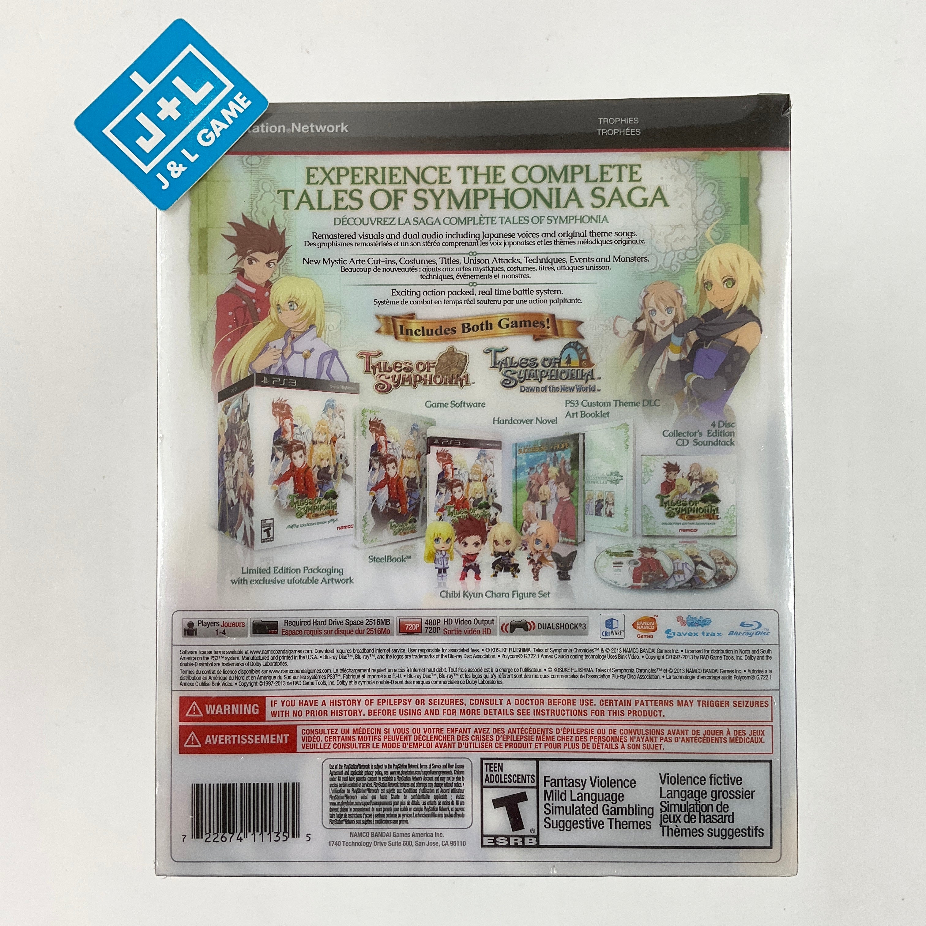 Tales of Symphonia Chronicles (Collector's Edition) - (PS3) PlayStation 3 Video Games Namco Bandai Games   