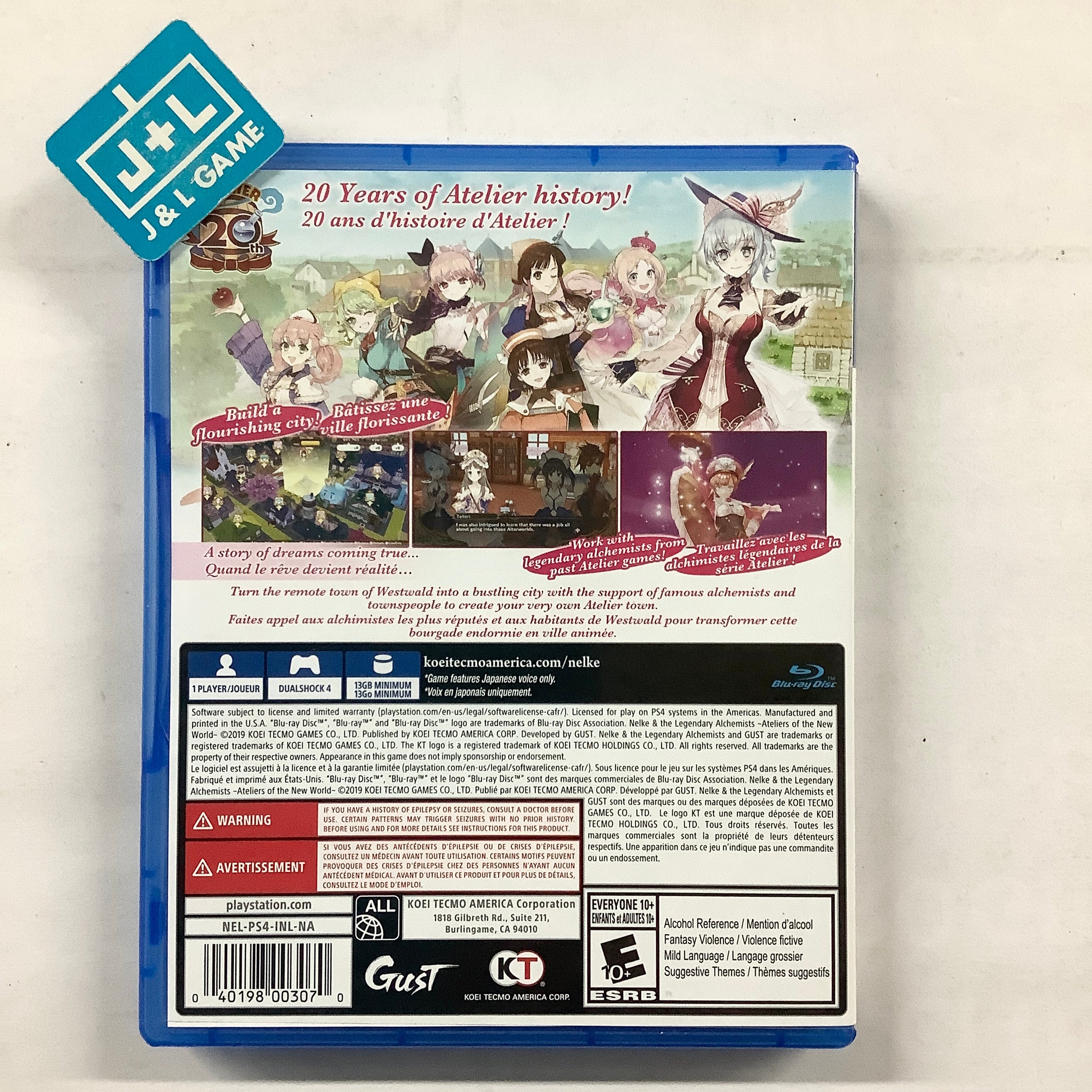 Nelke & the Legendary Alchemists: Ateliers of the New World - (PS4) PlayStation 4 [Pre-Owned] Video Games Koei Tecmo Games   