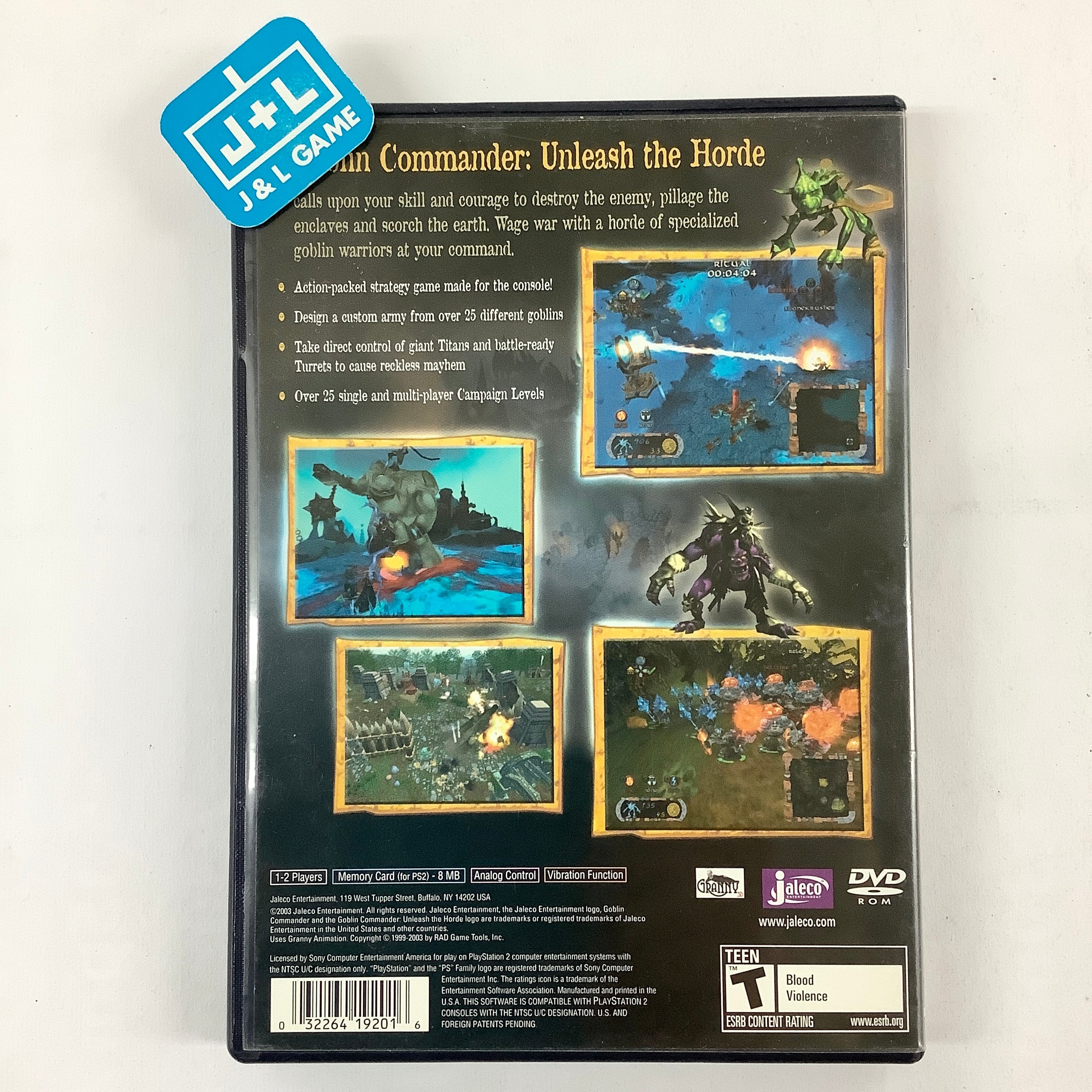 Goblin Commander: Unleash the Horde - (PS2) PlayStation 2 [Pre-Owned] Video Games Jaleco Entertainment   